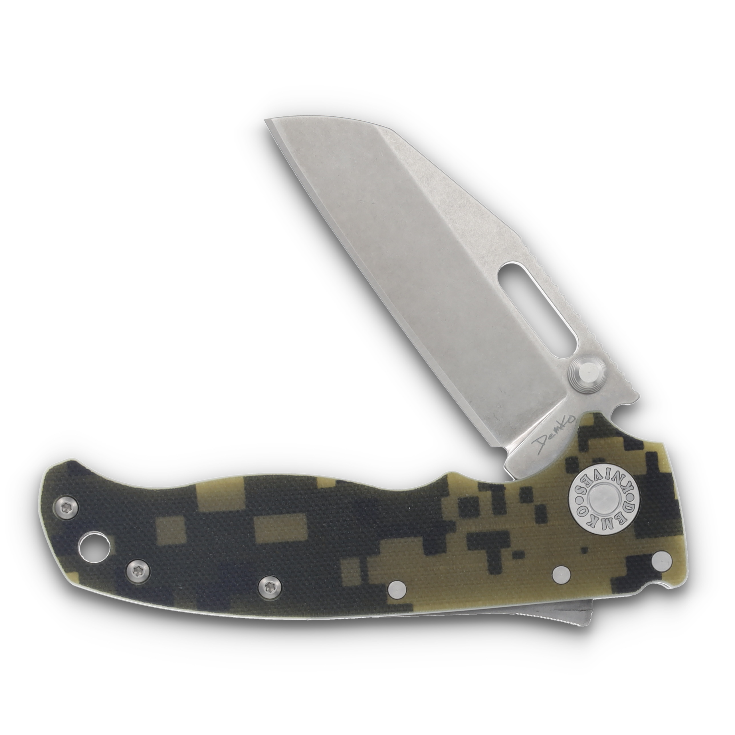 Demko Knives AD20.5 Folding Knife Shark Foot Digital Camo G-10 AD205-S35-SFDC View 1