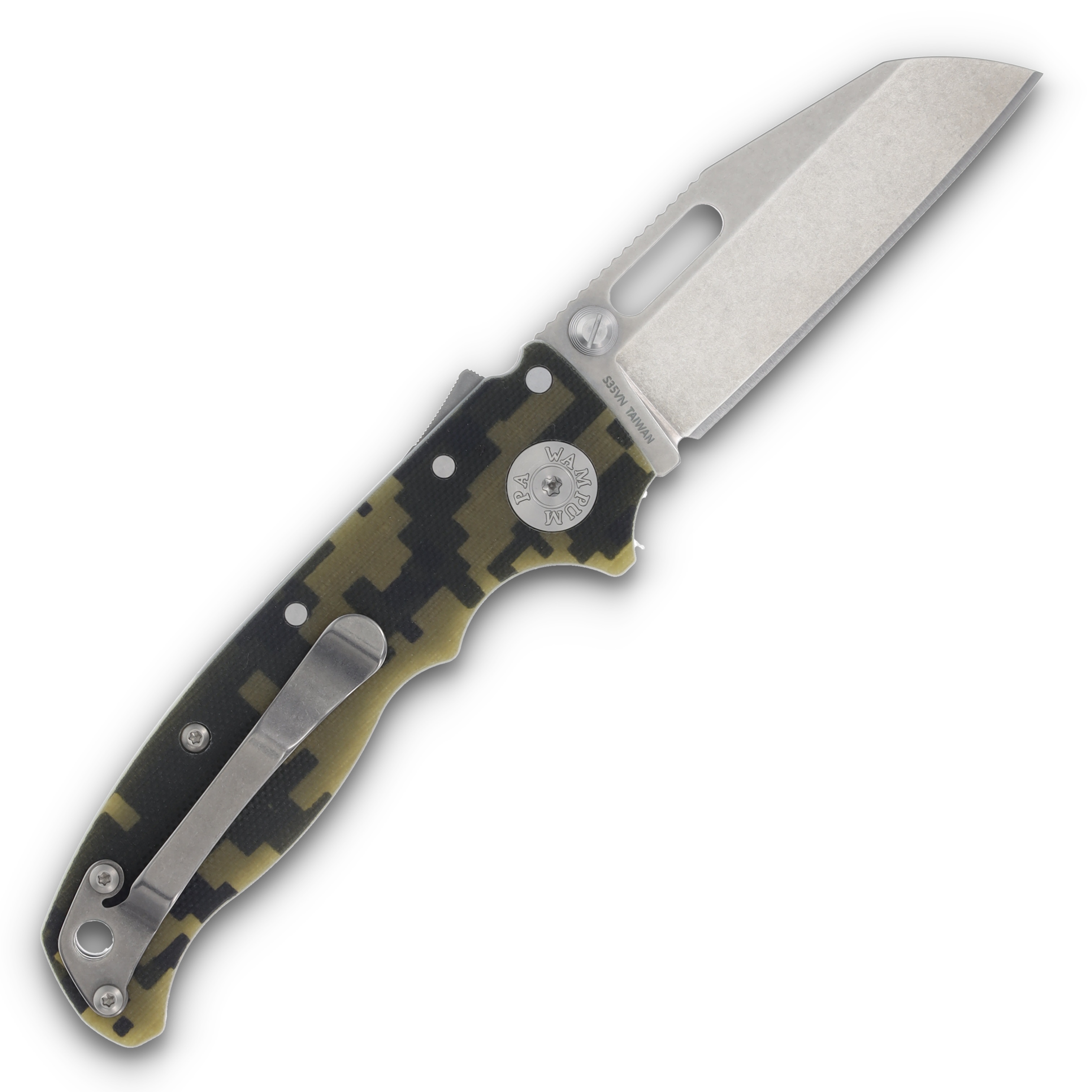 Demko Knives AD20.5 Folding Knife Shark Foot Digital Camo G-10 AD205-S35-SFDC View 4