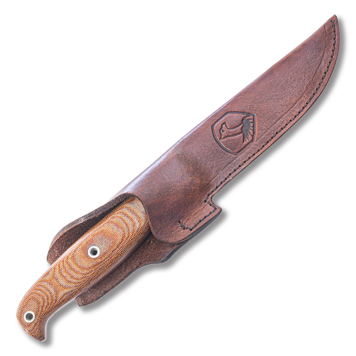 Condor Prius Fixed Blade Knife Natural Micarta 4.6in Polished Drop Point CTK62760 View 2
