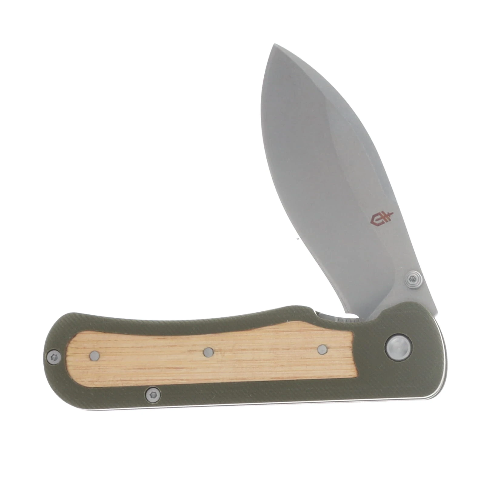 Gerber Confidant G-10 OD Green & Bamboo Folding Knife G1066475 View 3