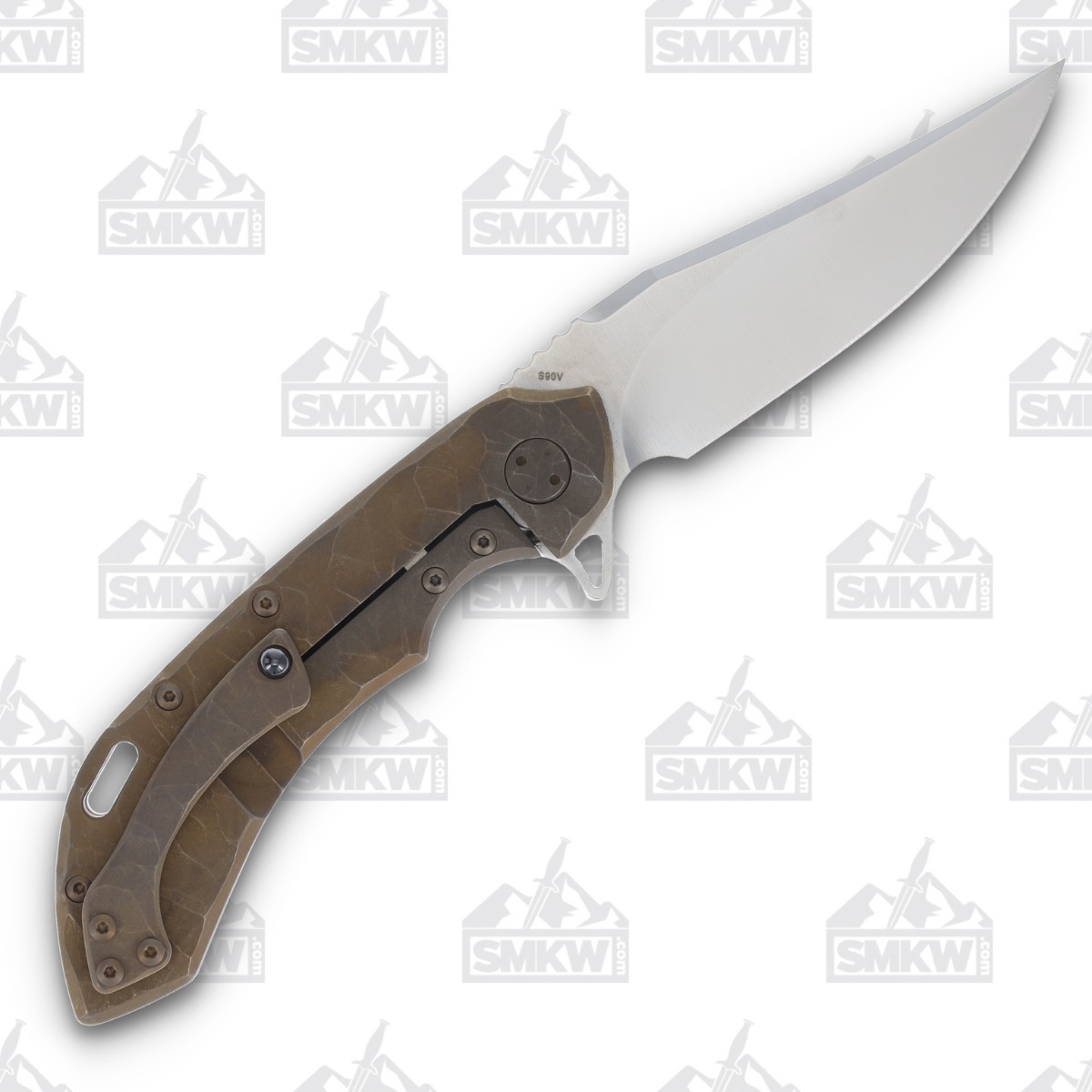 Olamic Wayfarer 247 Folding Knife T-038B 12K Twill Bronze Seabed T038B View 2