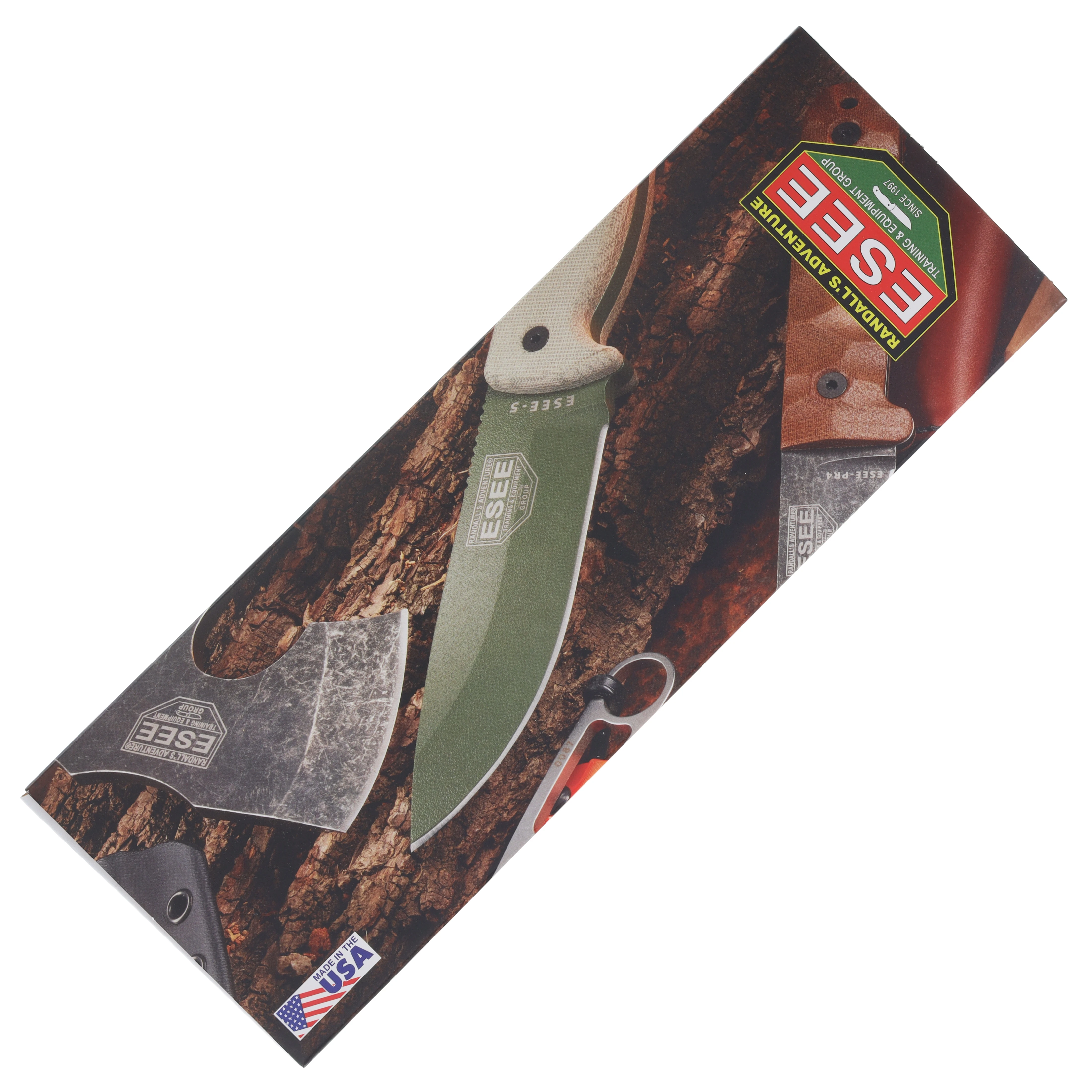 ESEE Knives ESEE 4 Fixed Blade Natural Canvas Micarta Stonewash S35VN ESEE4P35V View 15