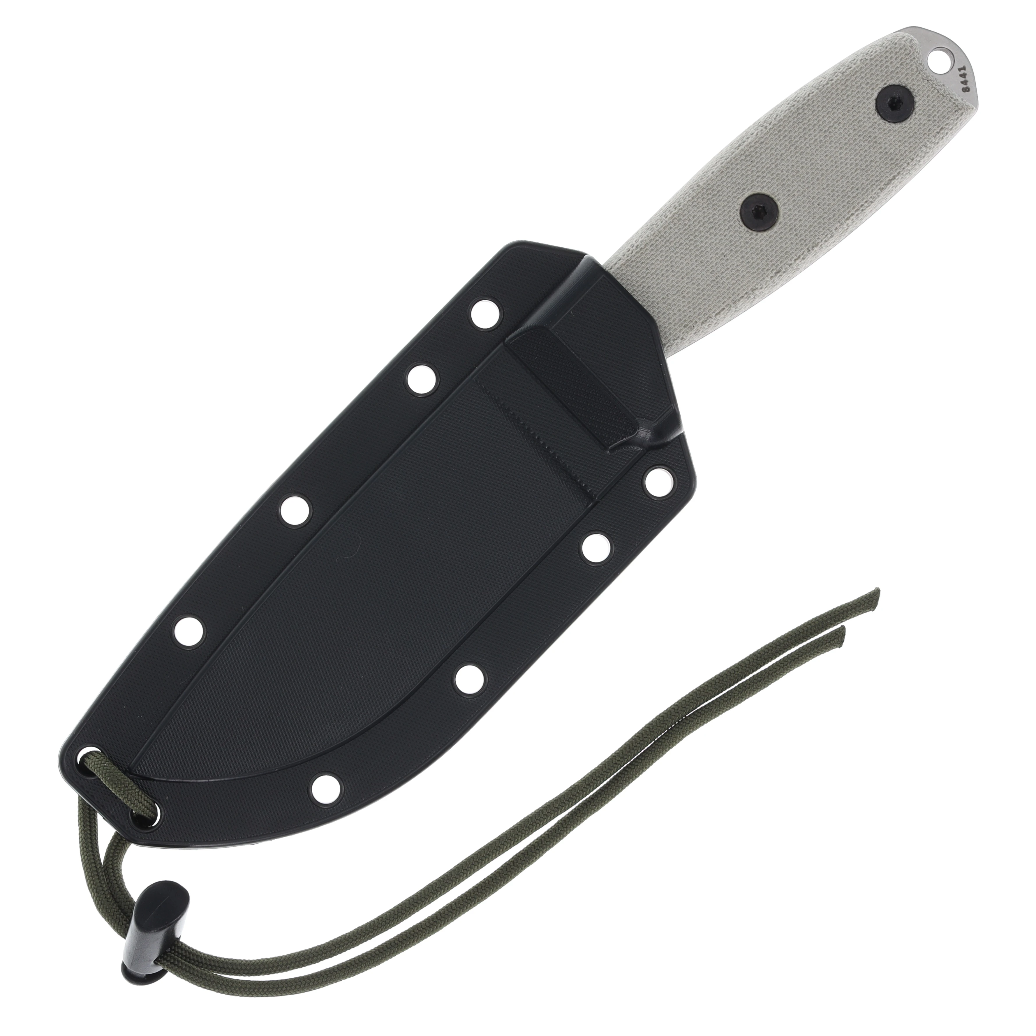ESEE Knives ESEE 4 Fixed Blade Natural Canvas Micarta Stonewash S35VN ESEE4P35V View 7