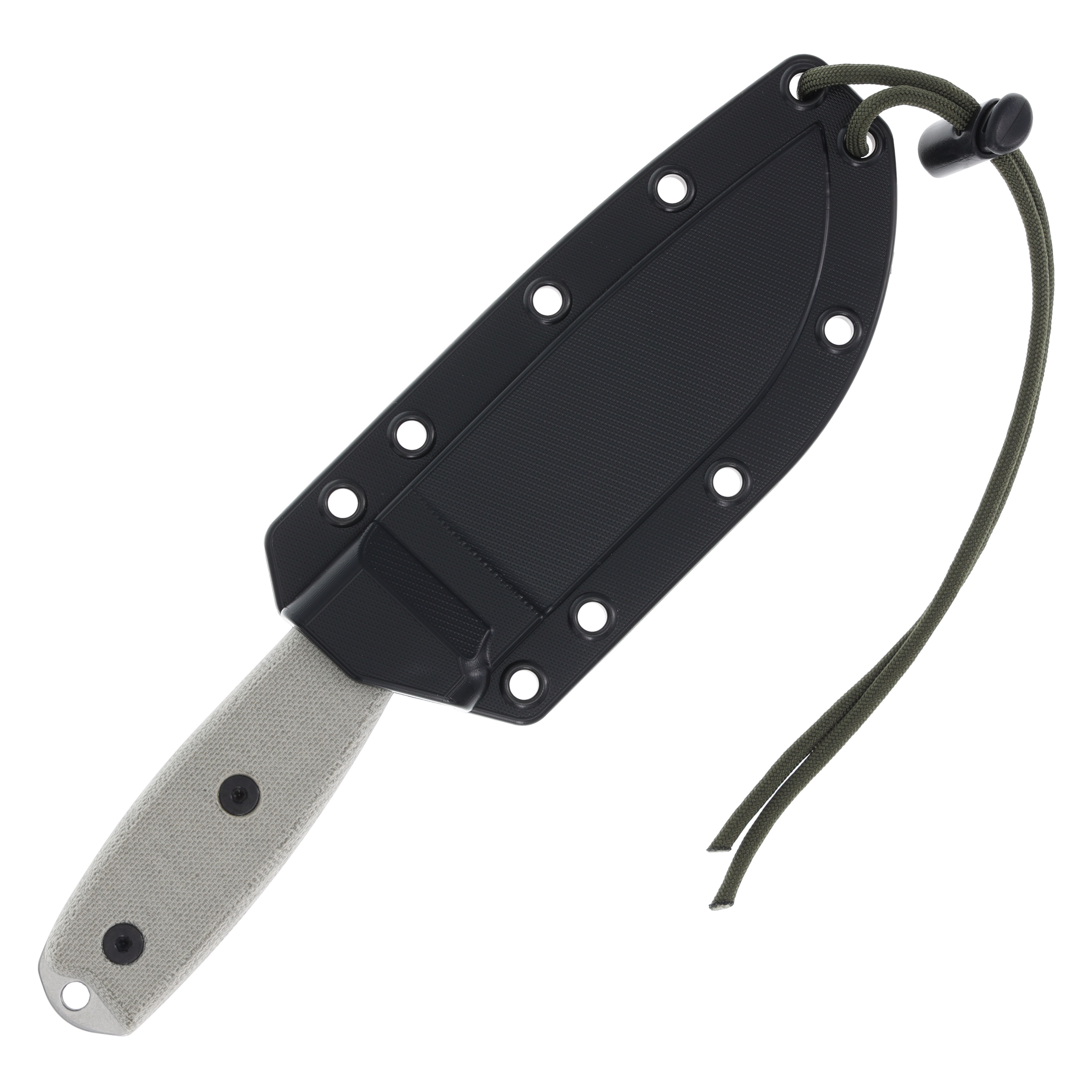 ESEE Knives ESEE 4 Fixed Blade Natural Canvas Micarta Stonewash S35VN ESEE4P35V View 8