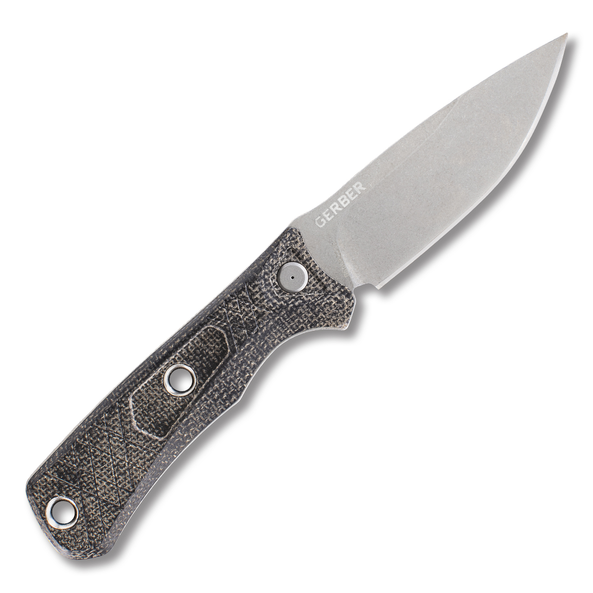 Gerber Convoy Fixed Blade Knife | Micarta | 3.8in Stonewash Drop Point G1066481 View 2