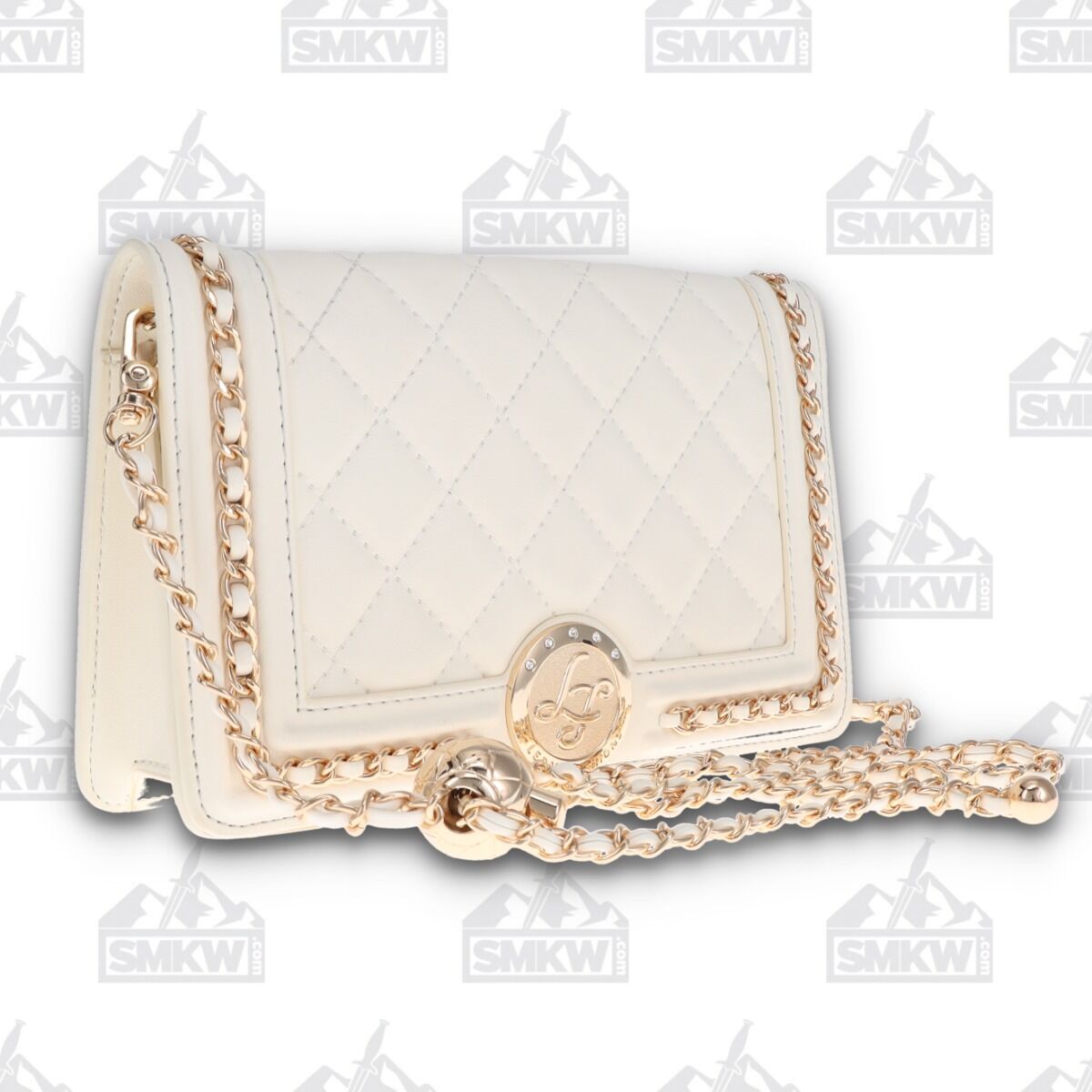 Leda's Fashions Small White Clutch Purse LPP1307WHT View 1