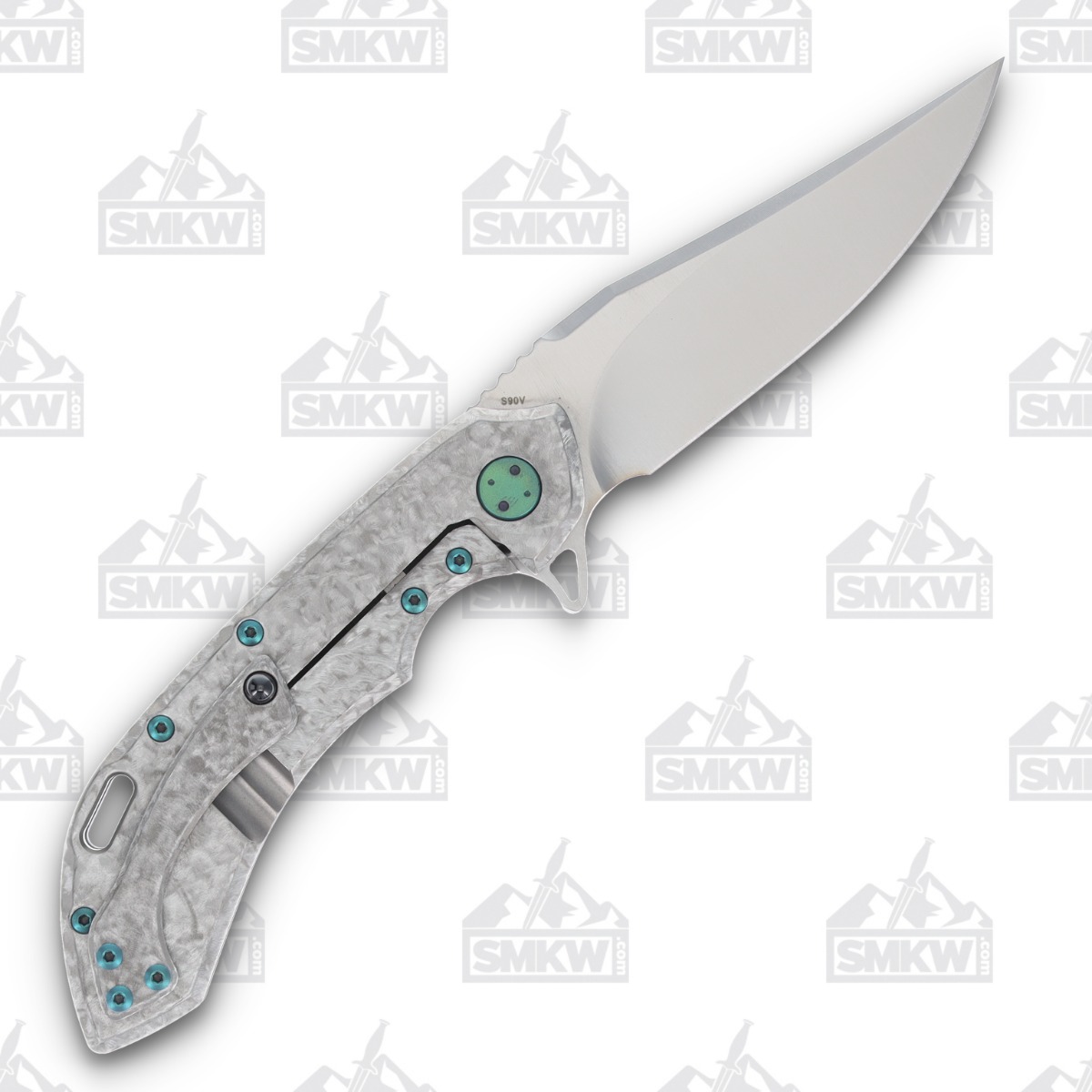 Olamic Wayfarer 247 Folding Knife T-033B Dark Matter Green Frosty T033B View 2