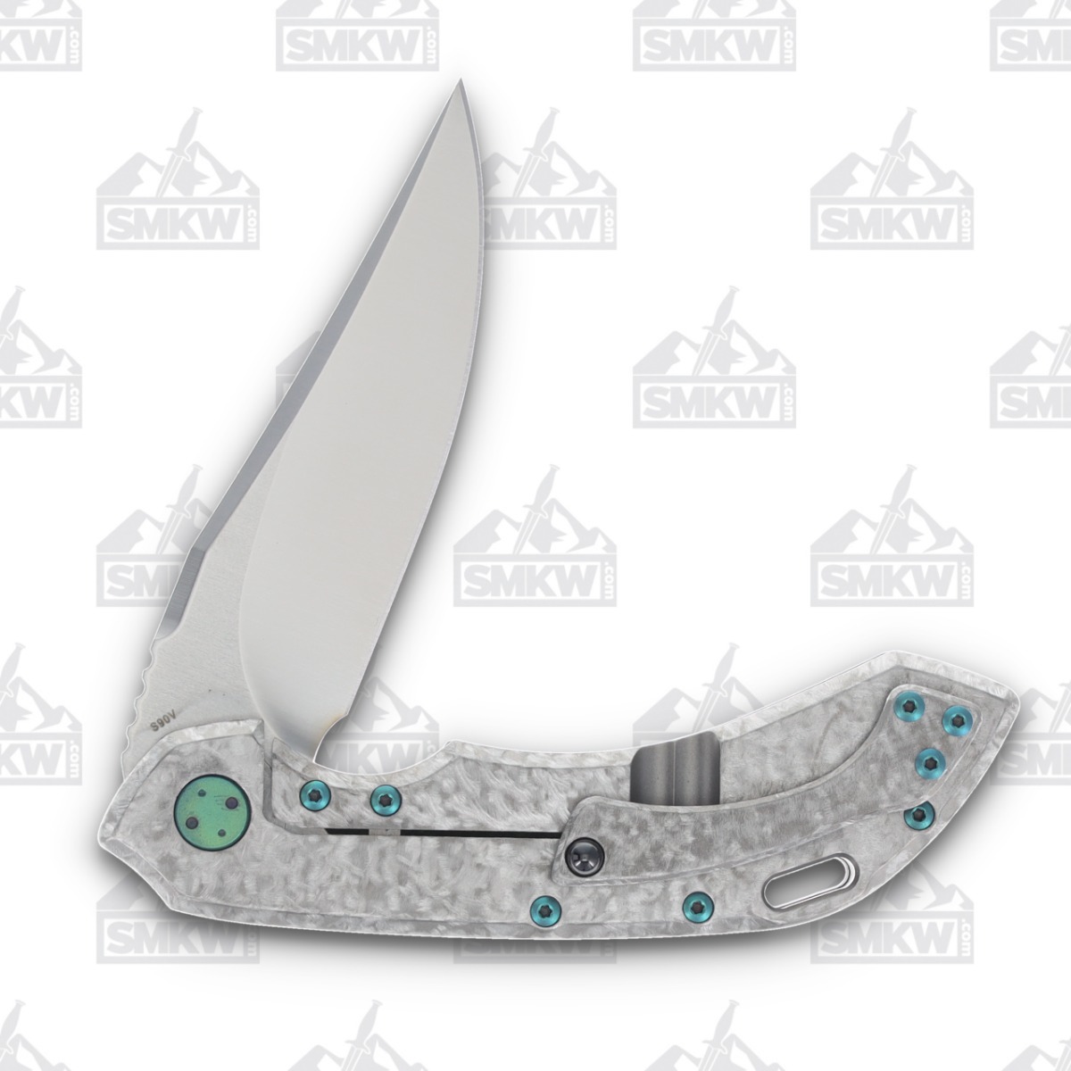 Olamic Wayfarer 247 Folding Knife T-033B Dark Matter Green Frosty T033B View 4