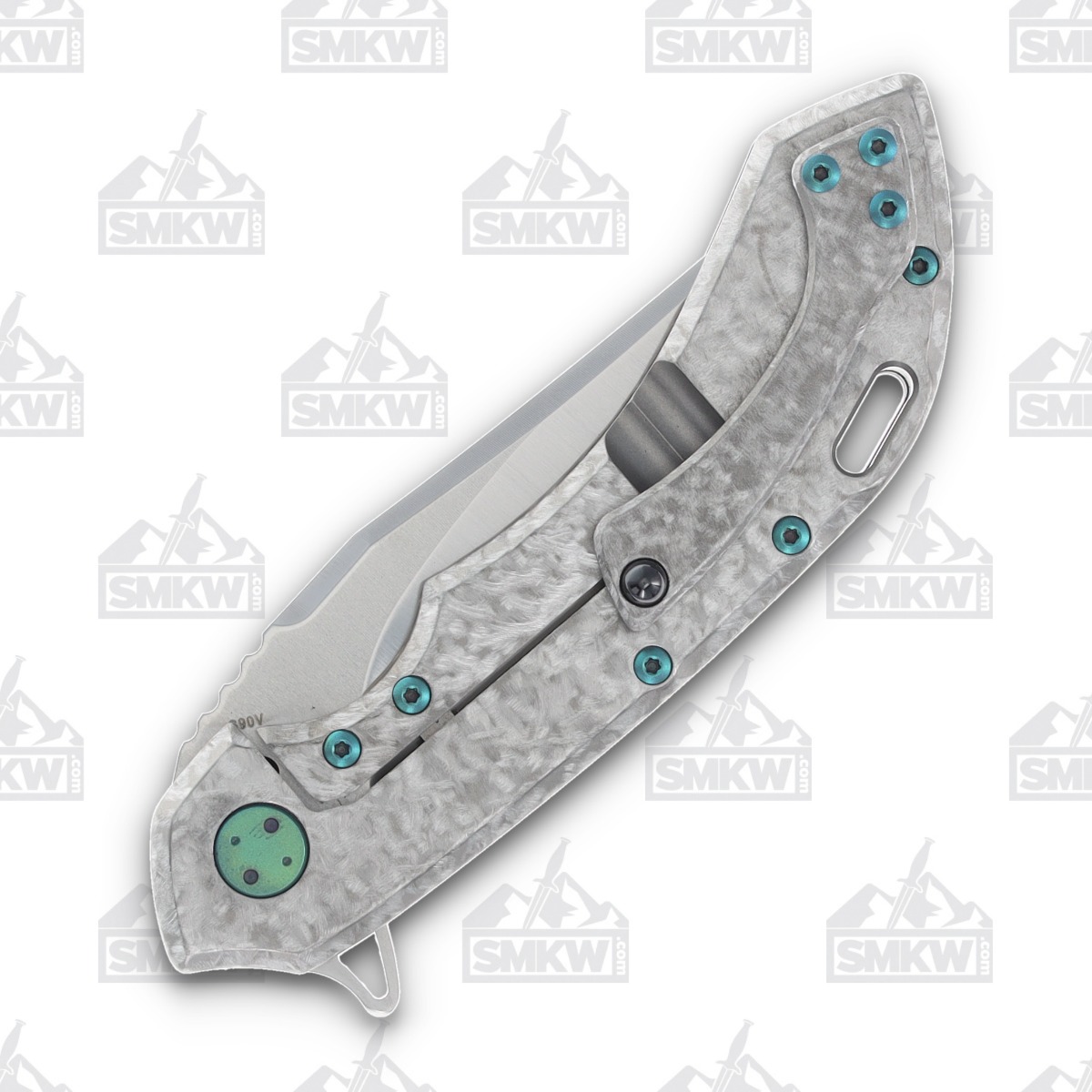 Olamic Wayfarer 247 Folding Knife T-033B Dark Matter Green Frosty T033B View 6