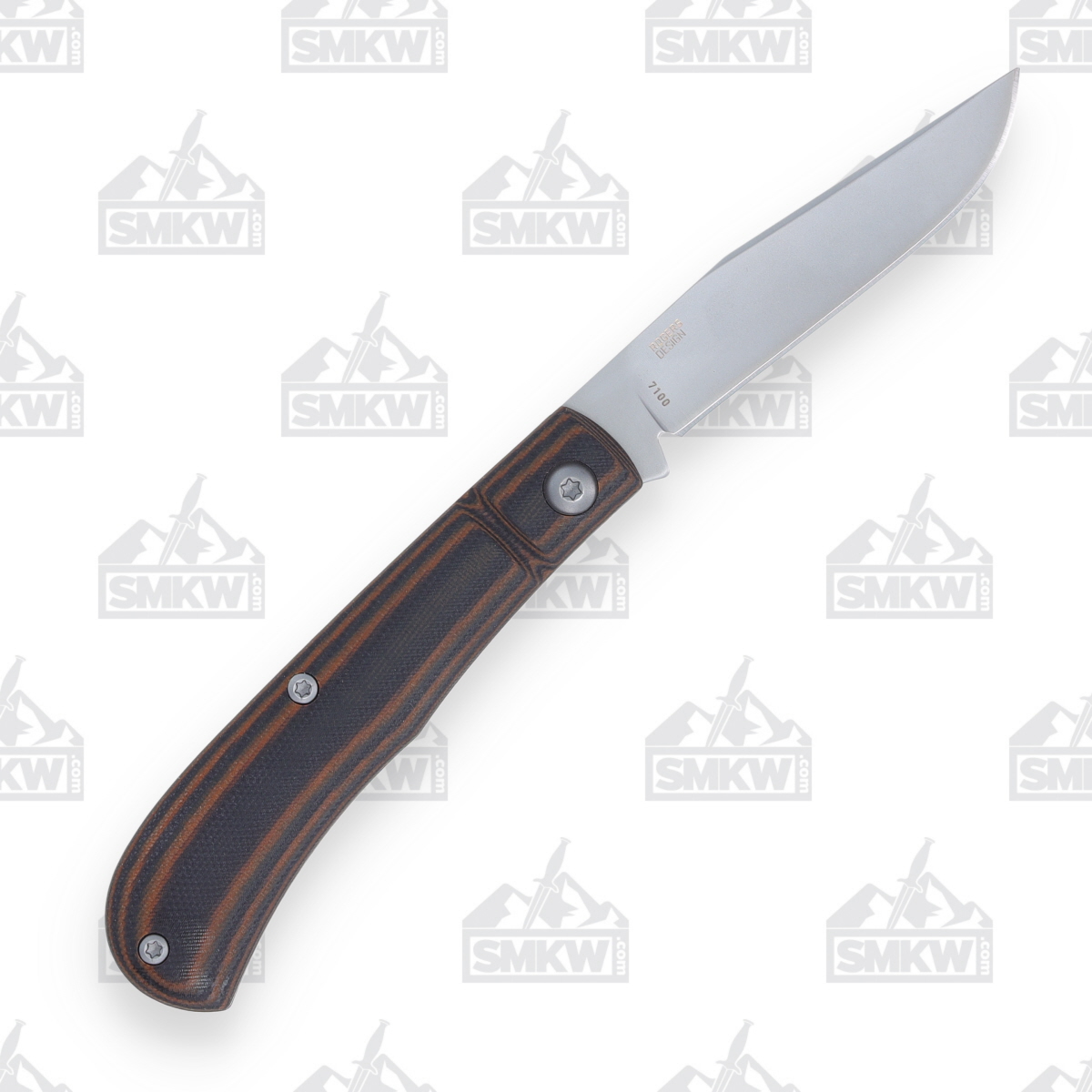 CRKT Venandi Slip Joint Folding Knife 3.14in Plain Bead Blast Clip Point CR7100 View 2