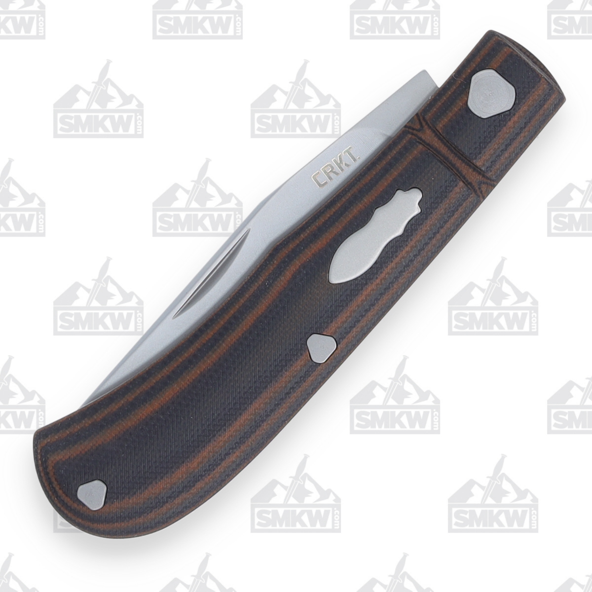 CRKT Venandi Slip Joint Folding Knife 3.14in Plain Bead Blast Clip Point CR7100 View 5