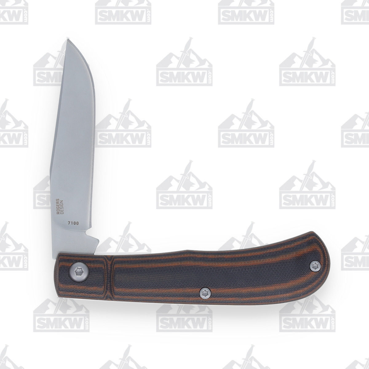 CRKT Venandi Slip Joint Folding Knife 3.14in Plain Bead Blast Clip Point CR7100 View 4