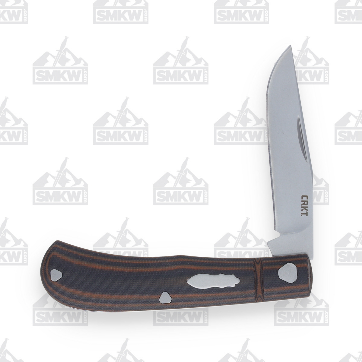 CRKT Venandi Slip Joint Folding Knife 3.14in Plain Bead Blast Clip Point CR7100 View 3