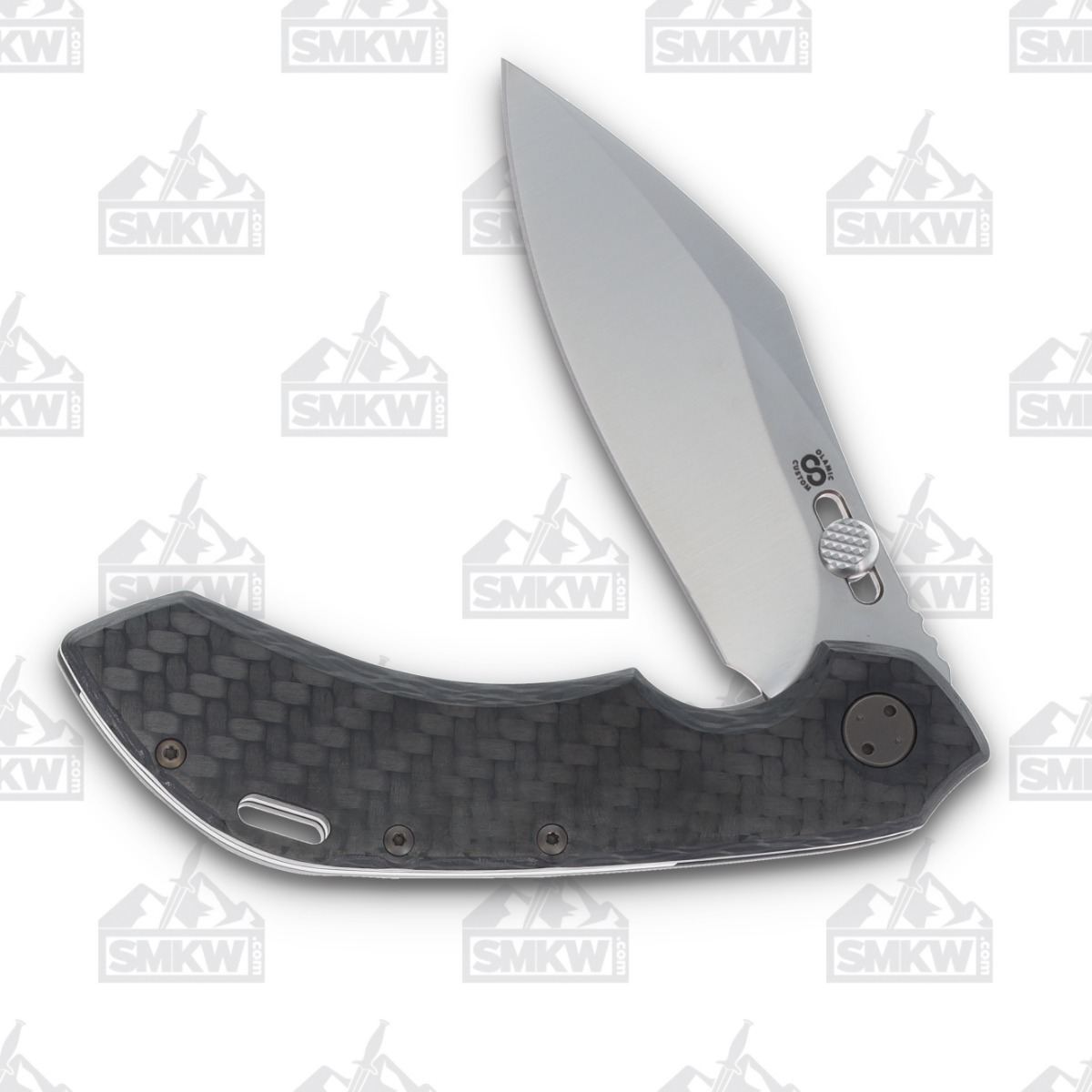 Olamic Wayfarer 247 Folding Knife T-050C 12K Twill Carbon Fiber/Dark Blast Bronze T050C View 3