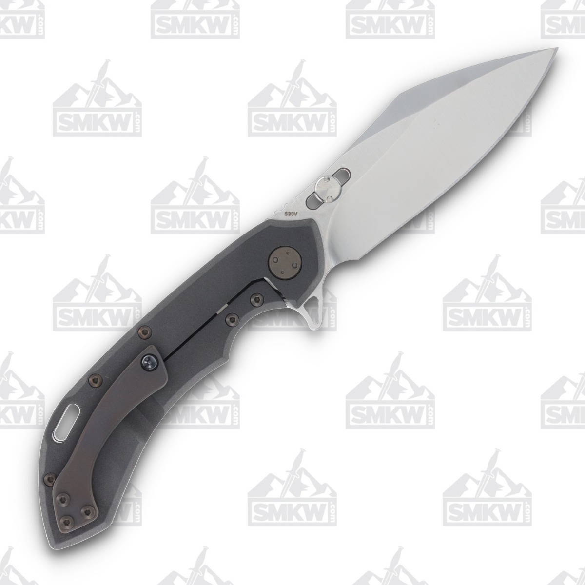 Olamic Wayfarer 247 Folding Knife T-050C 12K Twill Carbon Fiber/Dark Blast Bronze T050C View 2