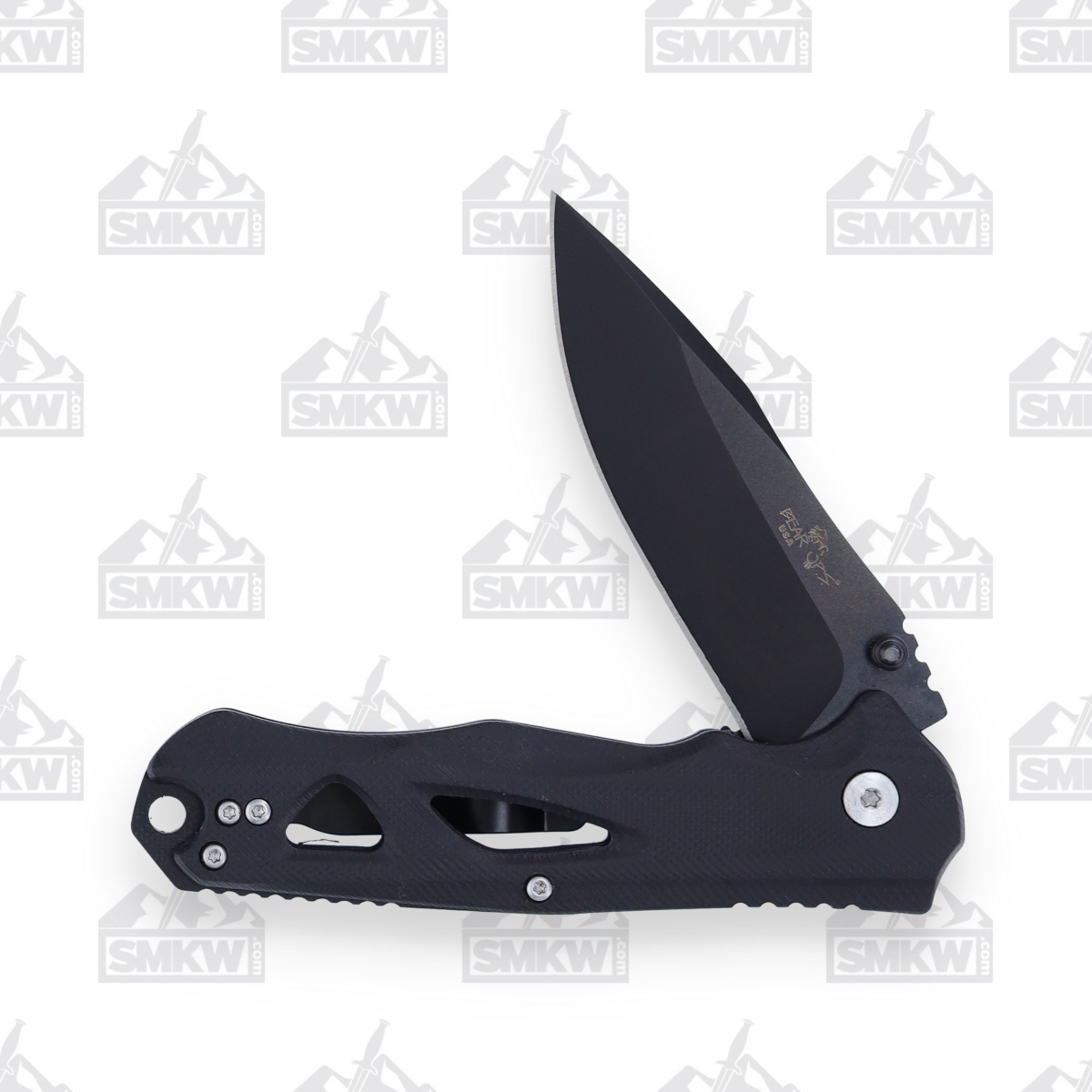 Bear and Son Bear OPS Black G10 Folding Knife 2.87in Plain Blade BRMC400B4S35 View 2