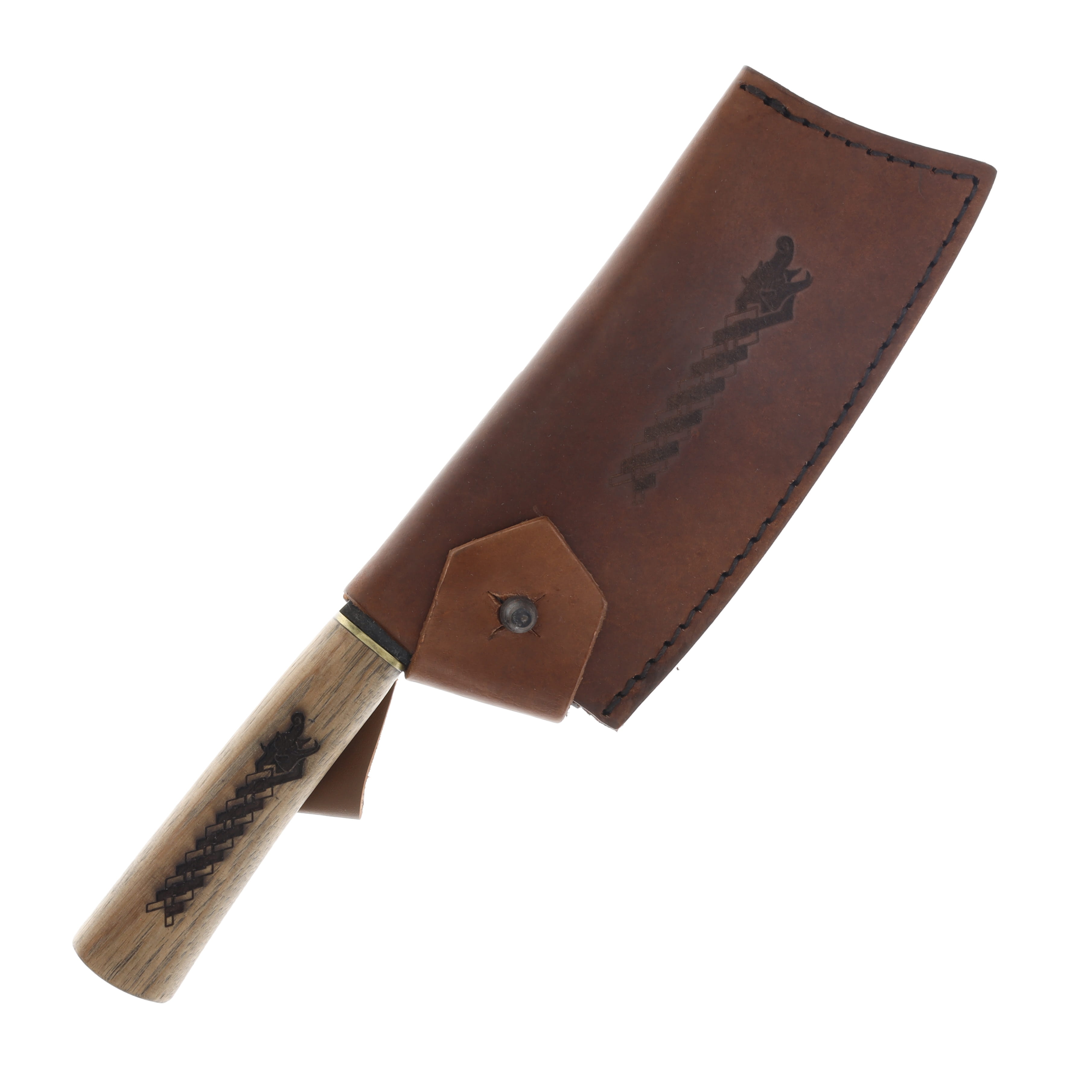 Condor Tool and Knife Norse Dragon Cleaver Hickory 7.5in Natural Blade CTK60964 View 3