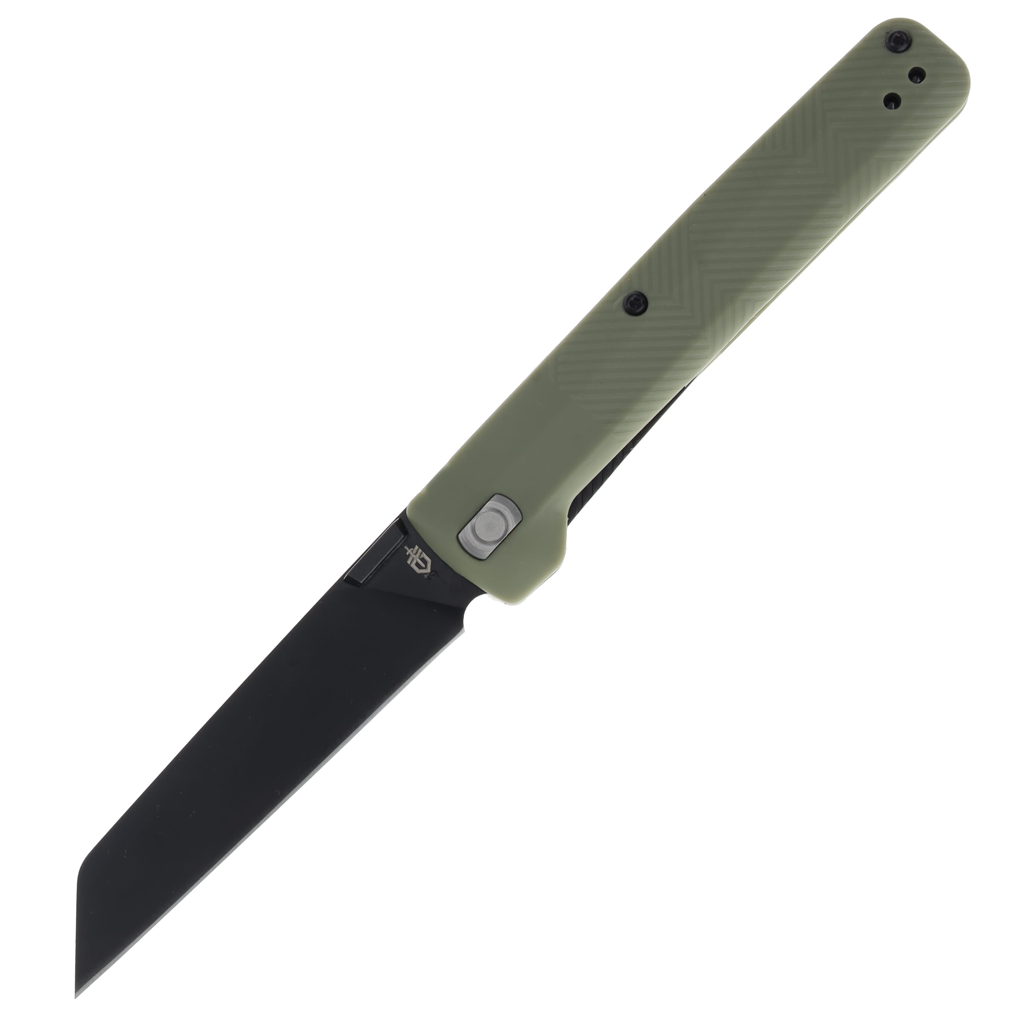 Gerber Pledge Folding Knife Lichen Green 3.7in Plain Black Rev-Tanto G1067524 View 1