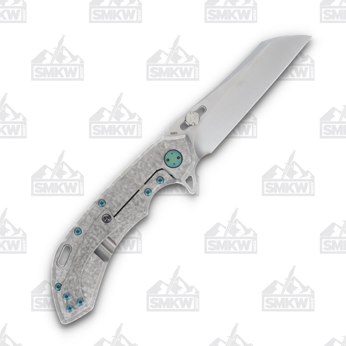 Olamic Wayfarer 247 Folding Knife T-029W Dark Matter Green Frosty T029W View 2