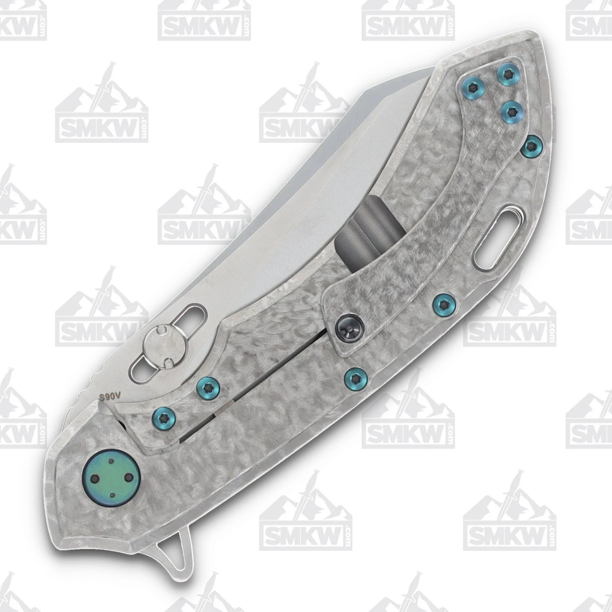 Olamic Wayfarer 247 Folding Knife T-029W Dark Matter Green Frosty T029W View 6