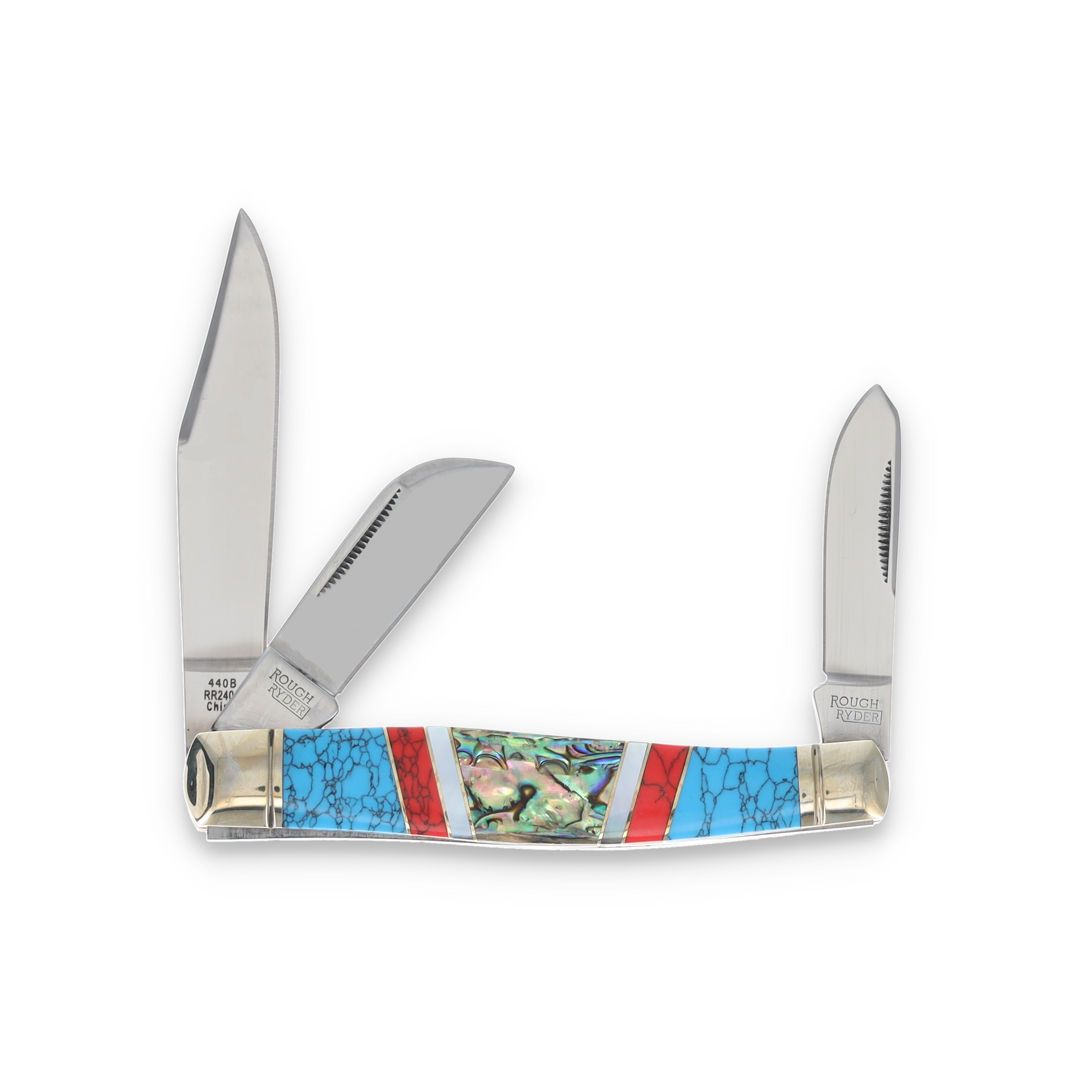 Rough Ryder Stoneworx Large Stockman Folding Knife RR2404 View 2