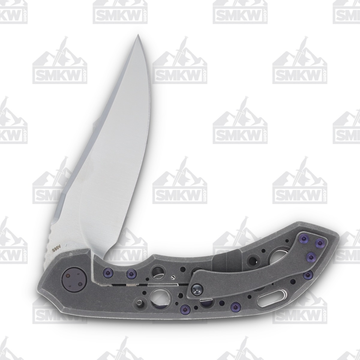 Olamic Wayfarer 247 Folding Knife T-044B Purple Dark Matter FatCarbon/Acid Rain T044B View 4