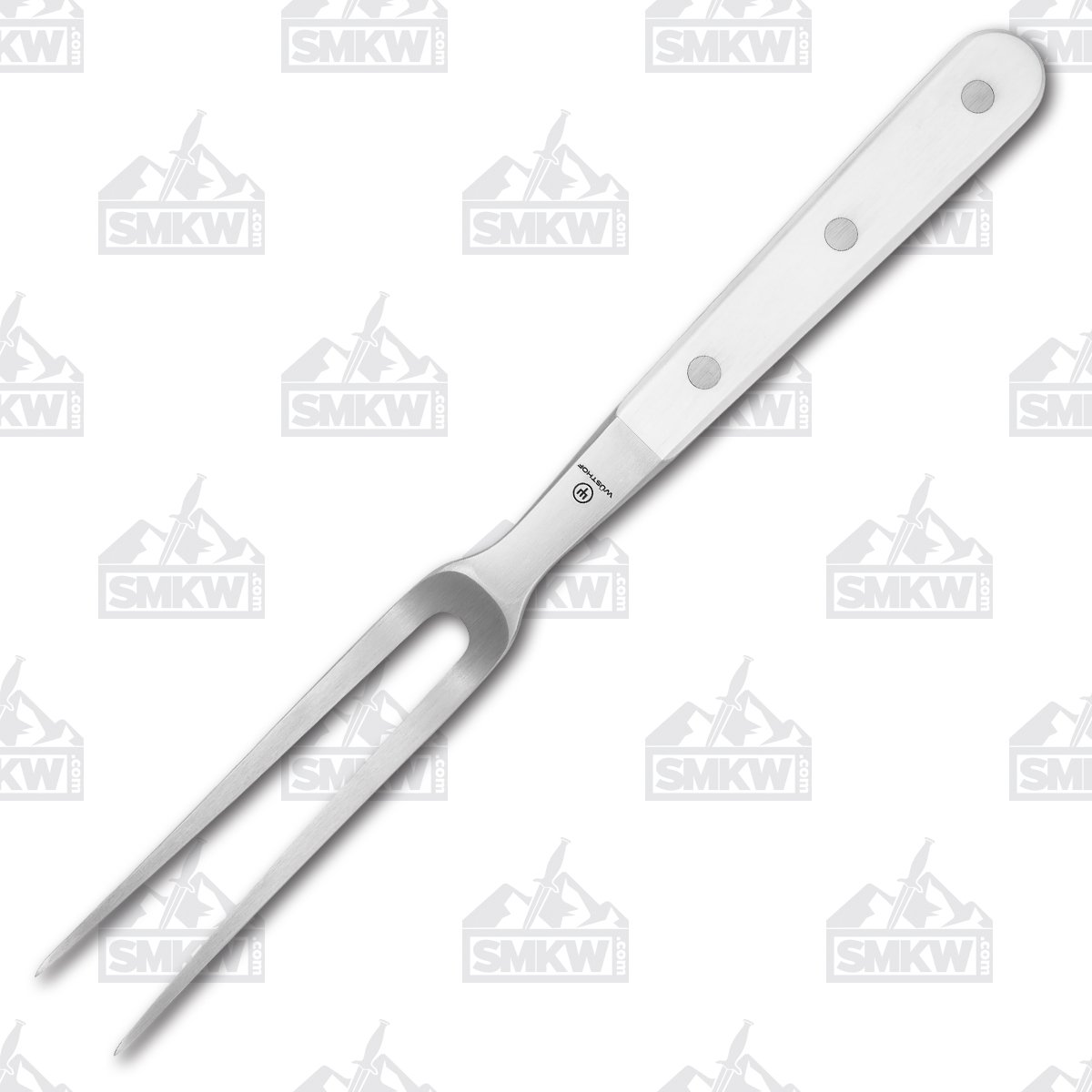 Wusthof Curved Meat Fork 6in Classic White 9170290116 View 1