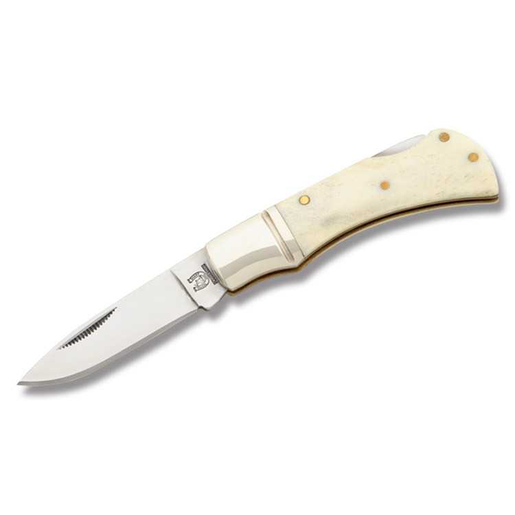 Rough Ryder White Smooth Bone Mustang Folding Knife RR1300 View 3