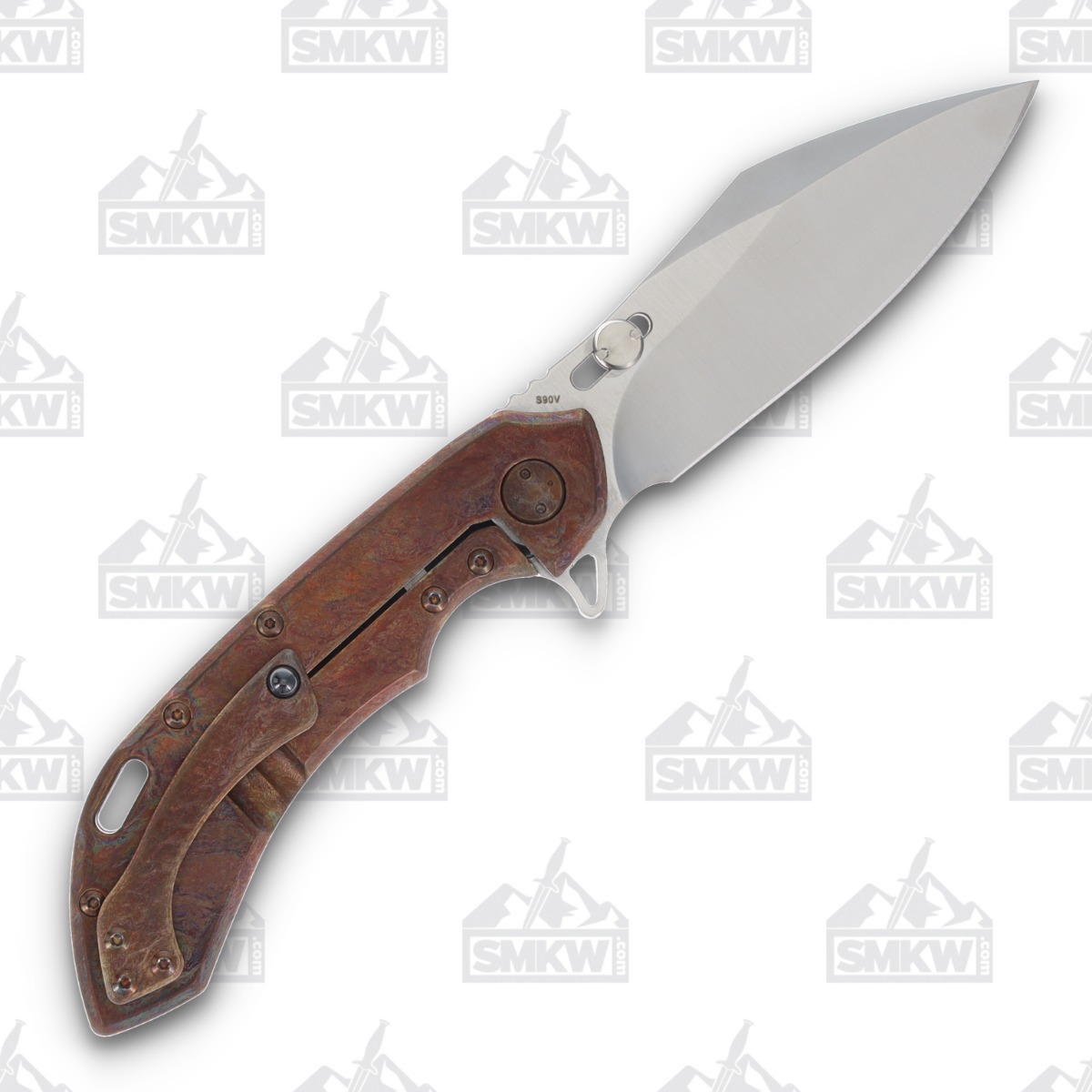 Olamic Wayfarer 247 Folding Knife T-045C Dark Matter FatCarbon/Antique Neontropic T045C View 2