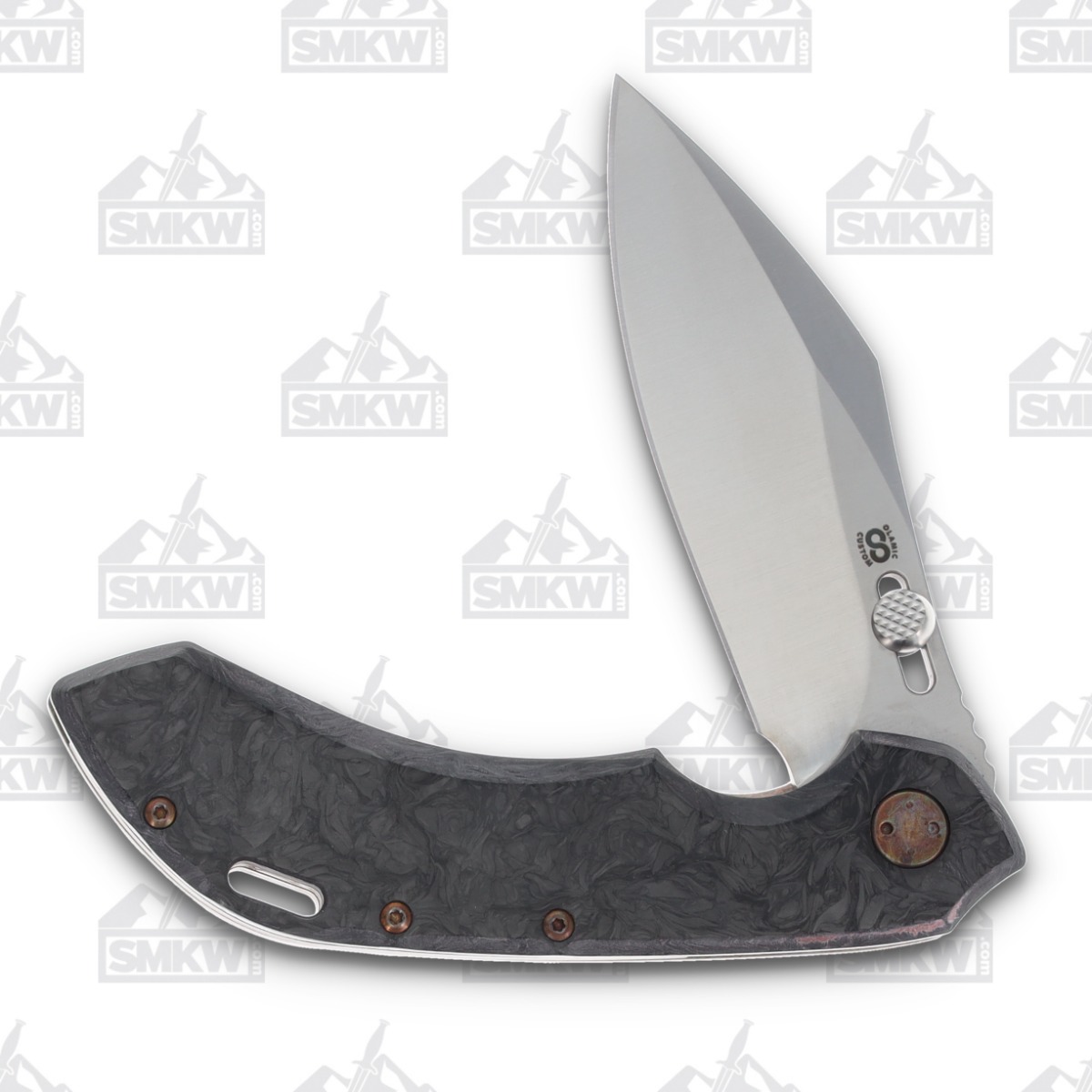 Olamic Wayfarer 247 Folding Knife T-045C Dark Matter FatCarbon/Antique Neontropic T045C View 3