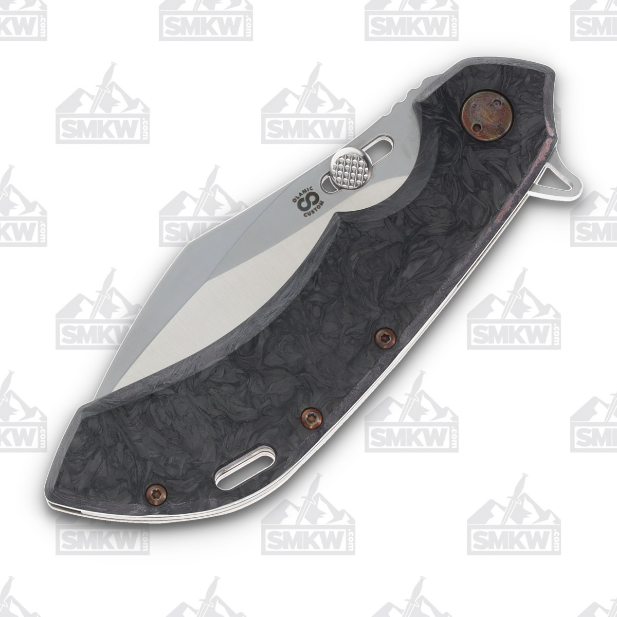 Olamic Wayfarer 247 Folding Knife T-045C Dark Matter FatCarbon/Antique Neontropic T045C View 9