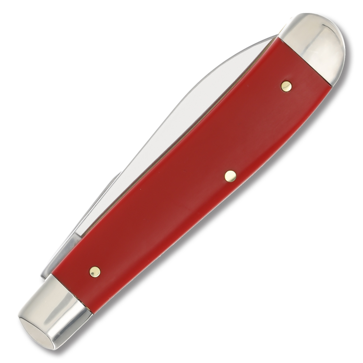 Case XX  American Workman Folding Knife 3.5in Carbon Steel Red Smooth Synthetic CA73927 View 4