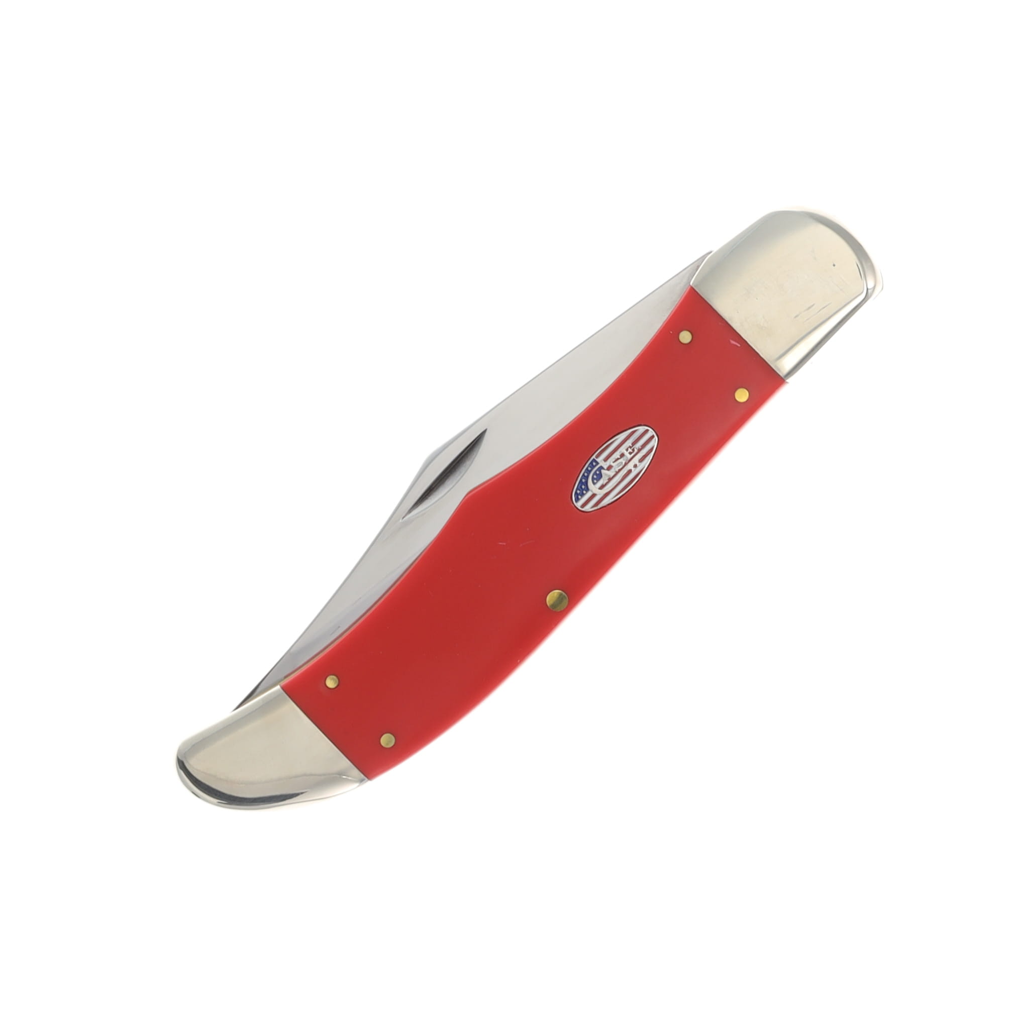Case XX American Workman Carbon Steel Red Smooth Synthetic Folding Hunter CA73928 View 6