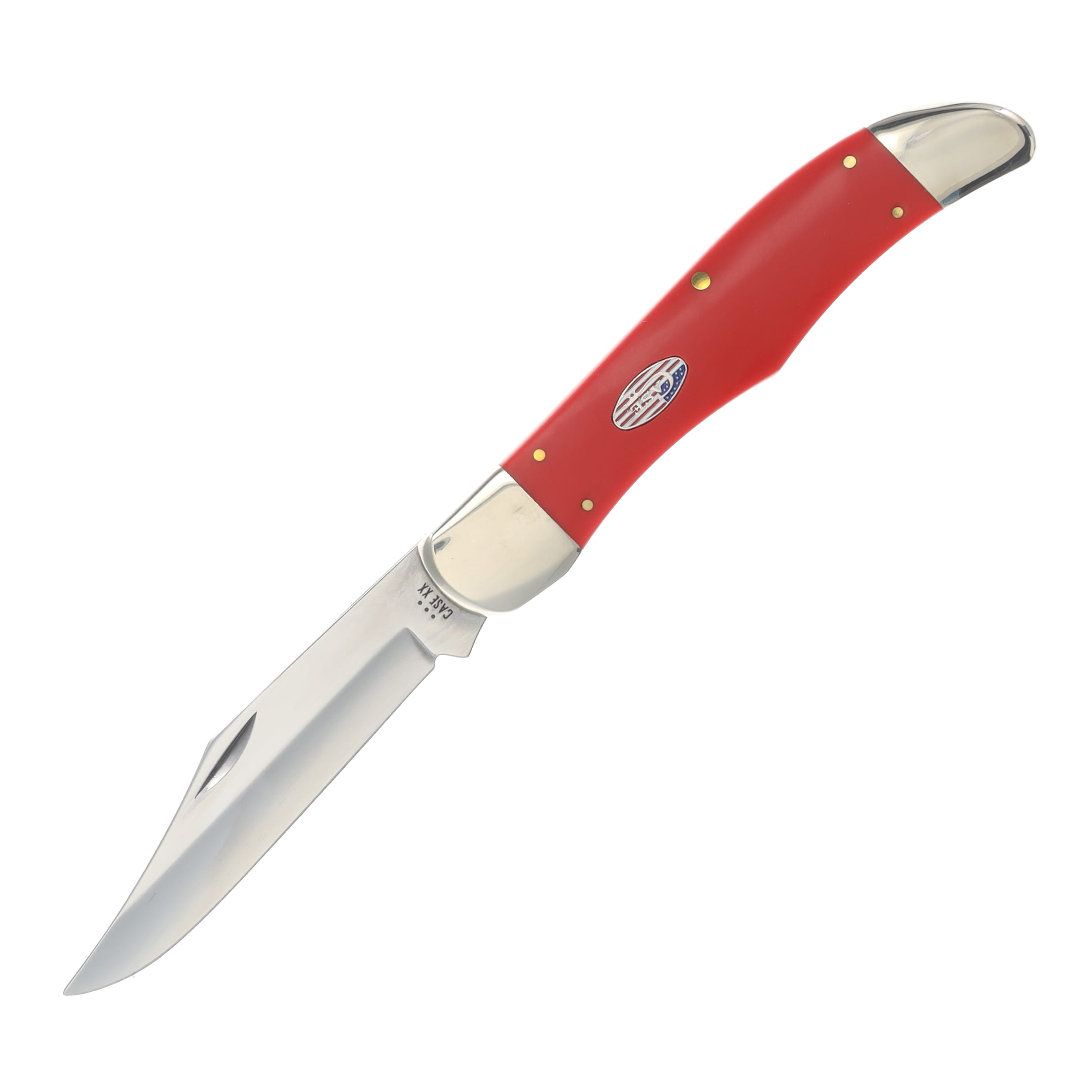 Case XX American Workman Carbon Steel Red Smooth Synthetic Folding Hunter CA73928 View 1