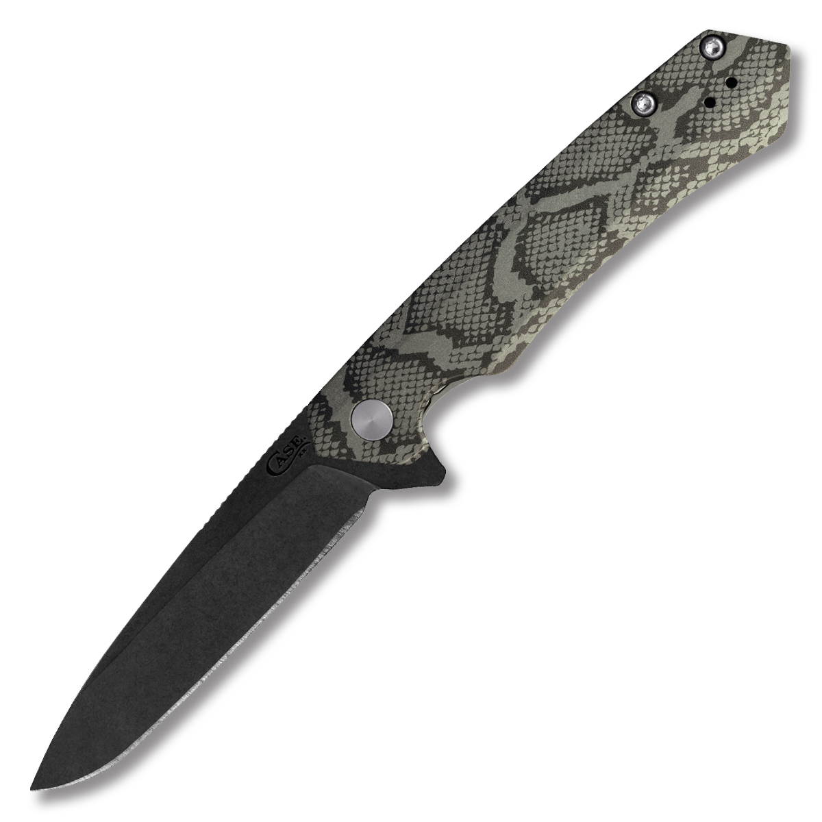 Case Kinzua Folding Knife Snakeskin Aluminum (Spear Point) CA64636 View 1