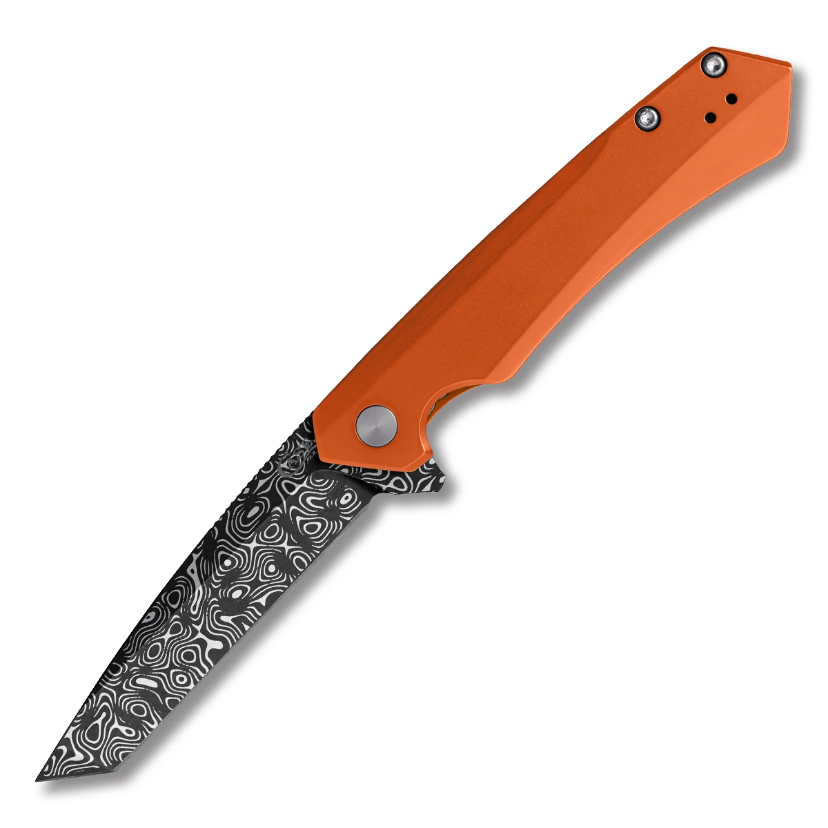 Case XX Kinzua Framelock Folding Knife Tanto Orange Aluminum CA64644 View 1