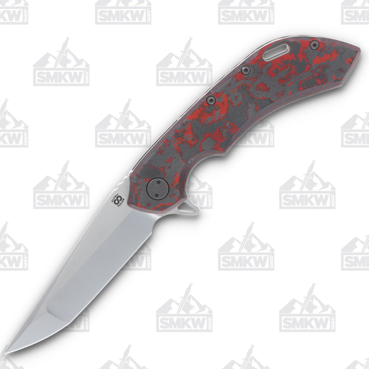 Olamic Wayfarer 247 Folding Knife T-026Q Companto Lava Flow (Stonewash Titanium) T026Q View 1