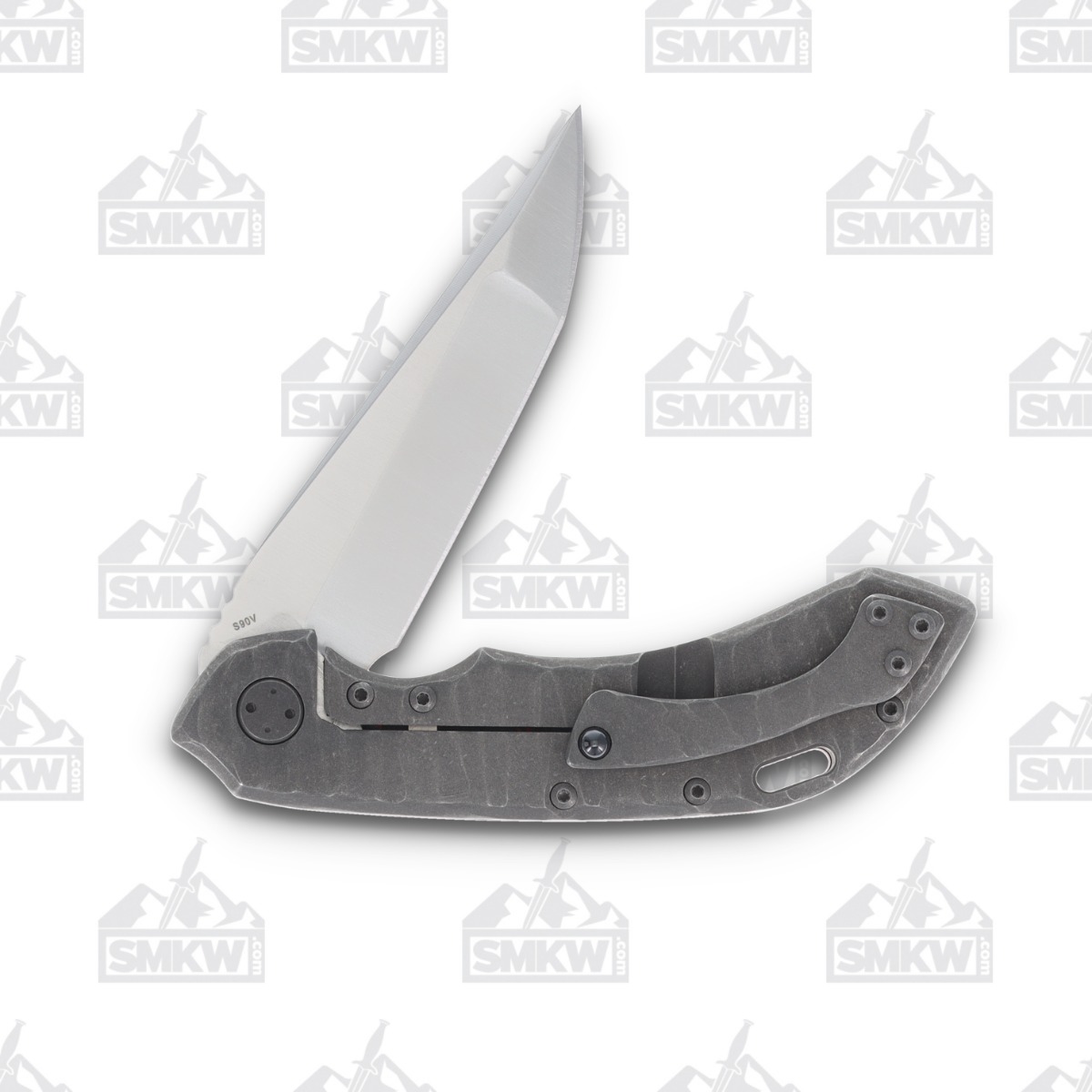Olamic Wayfarer 247 Folding Knife T-026Q Companto Lava Flow (Stonewash Titanium) T026Q View 4