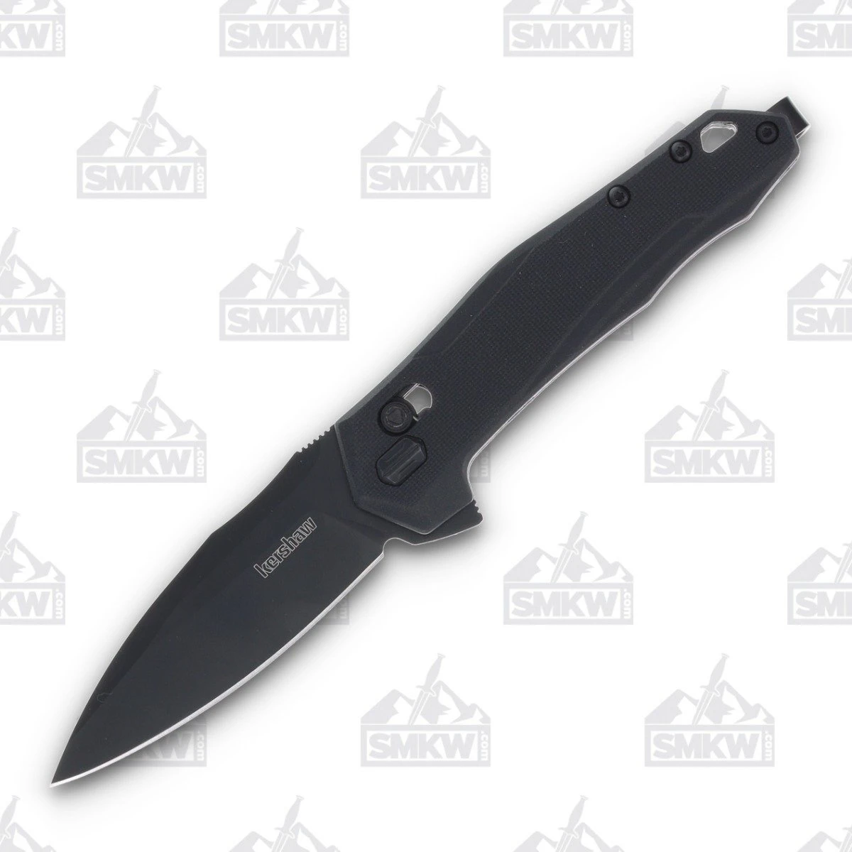 Kershaw Monitor Folding Knife 3in Plain Black Oxide Spear Point KS2041 View 1