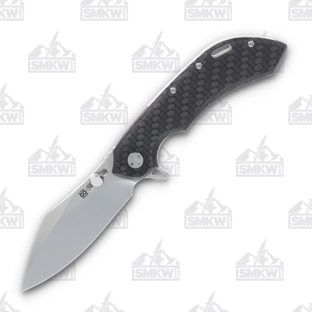 Olamic Wayfarer 247 Folding Knife T-067C Twill FatCarbon/Satin T067C View 1