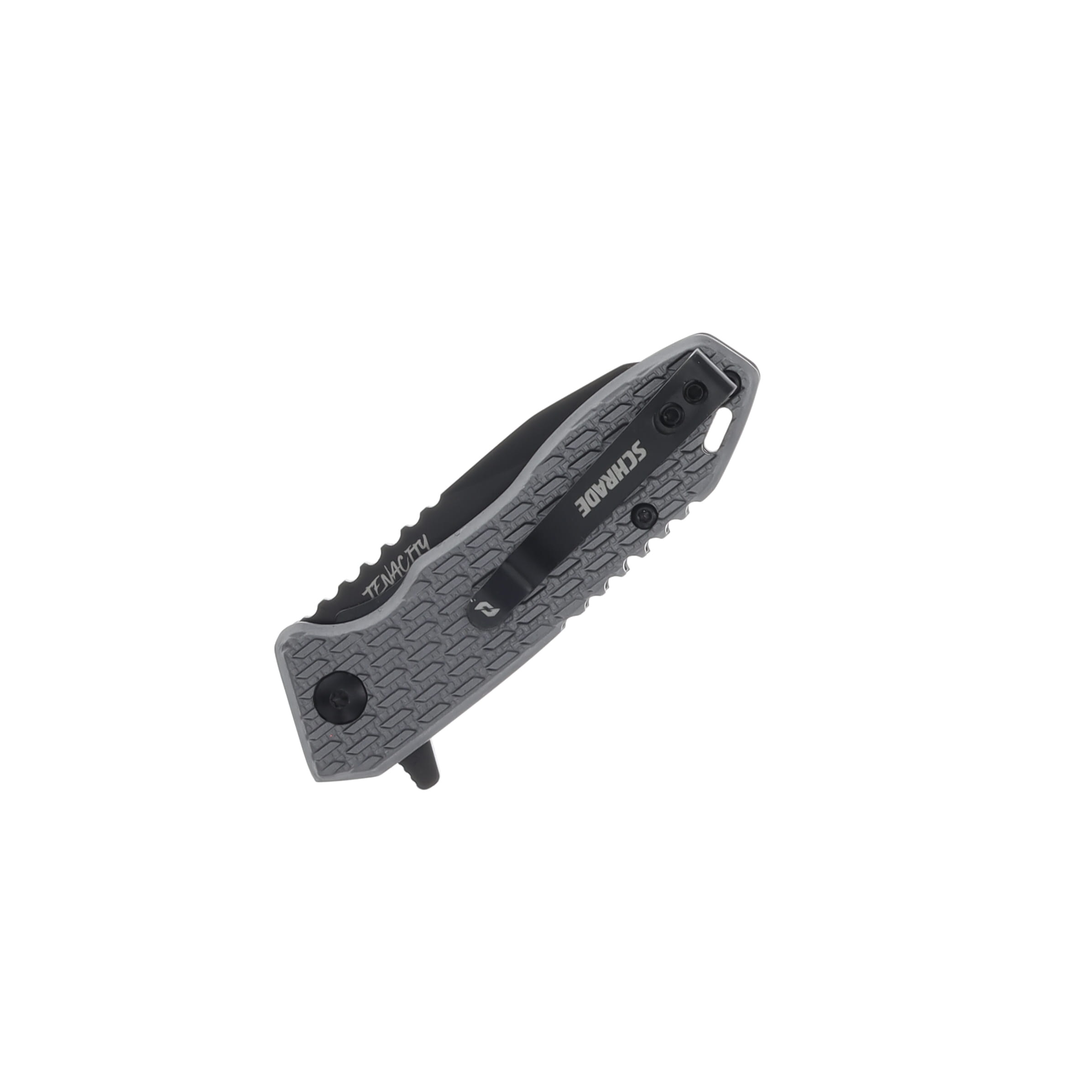 Schrade Tenacity Gray 2.5 Inch Plain Black Oxide Modified Drop Point 1159313 View 2