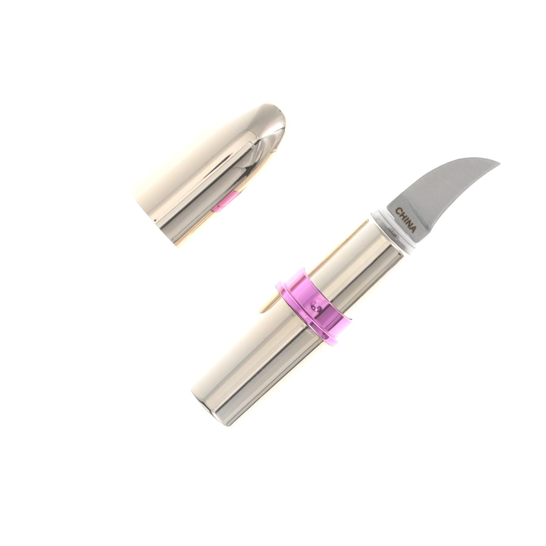 Novelty Cutlery Gold Lipstick Knife - 1-inch Hidden Blade Tool NV334 View 2