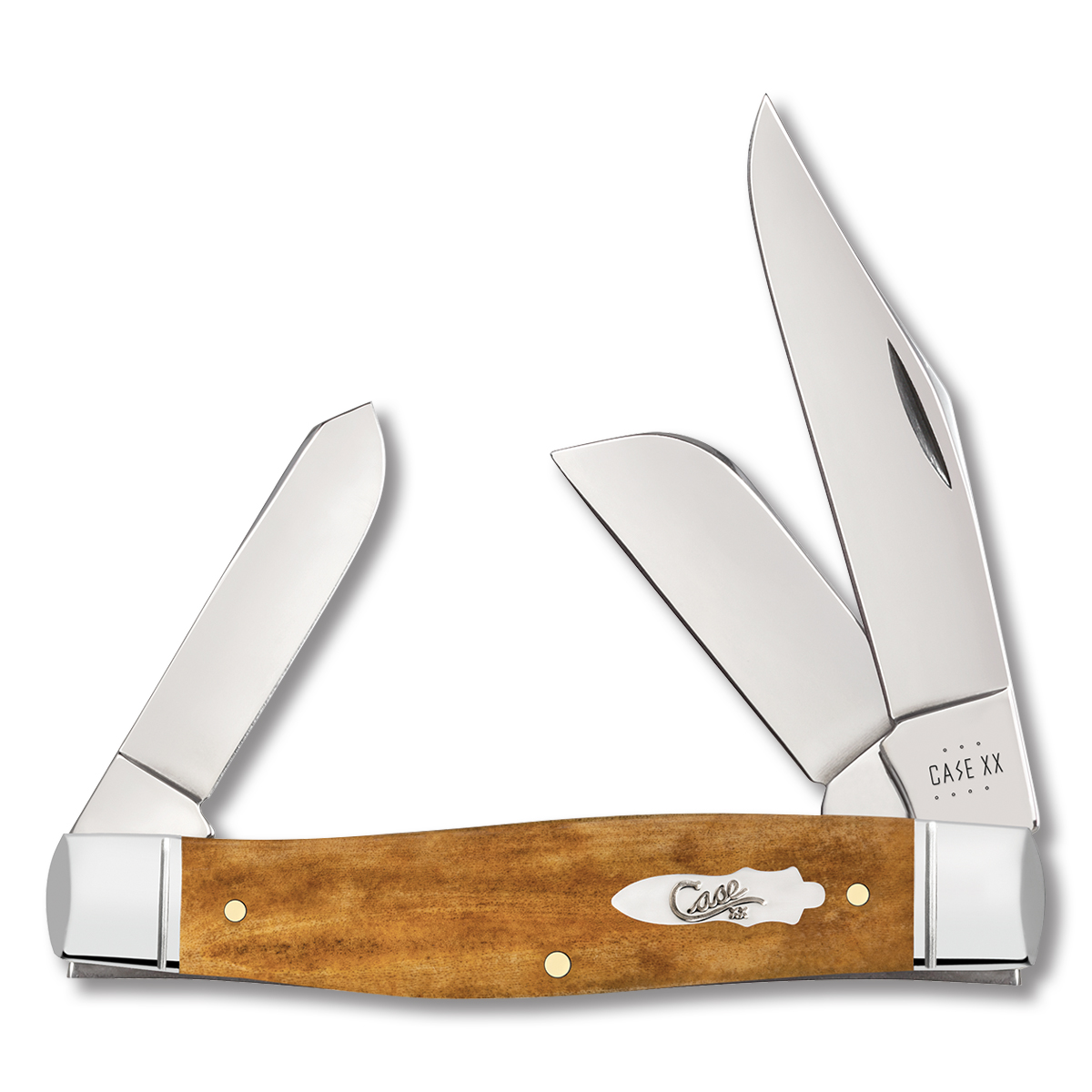 Case XX Antique Smooth Bone Large Stockman Pocket Knife (Fluted Bolsters) CA58204 View 1