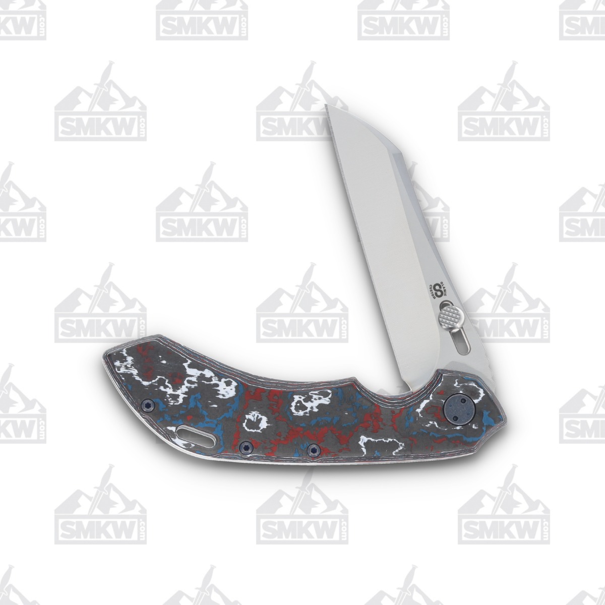 Olamic Wayfarer 247 Folding Knife T-050W Nebula FatCarbon/Texwash Ocean T050W View 3