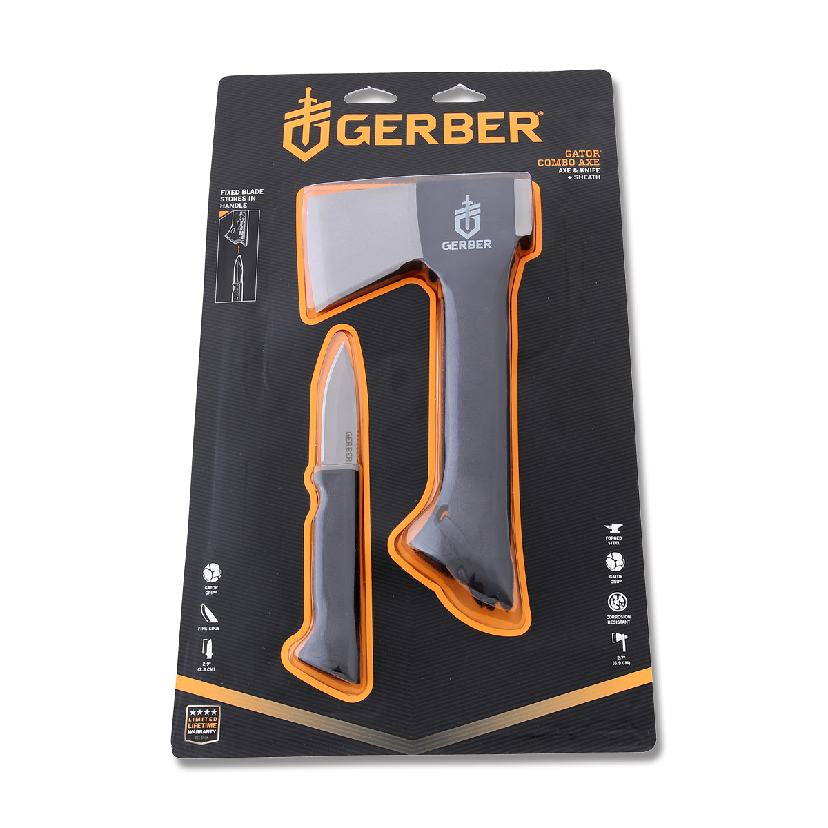 Gerber Gator Axe and Fixed Blade Knife Combo G1054 View 11