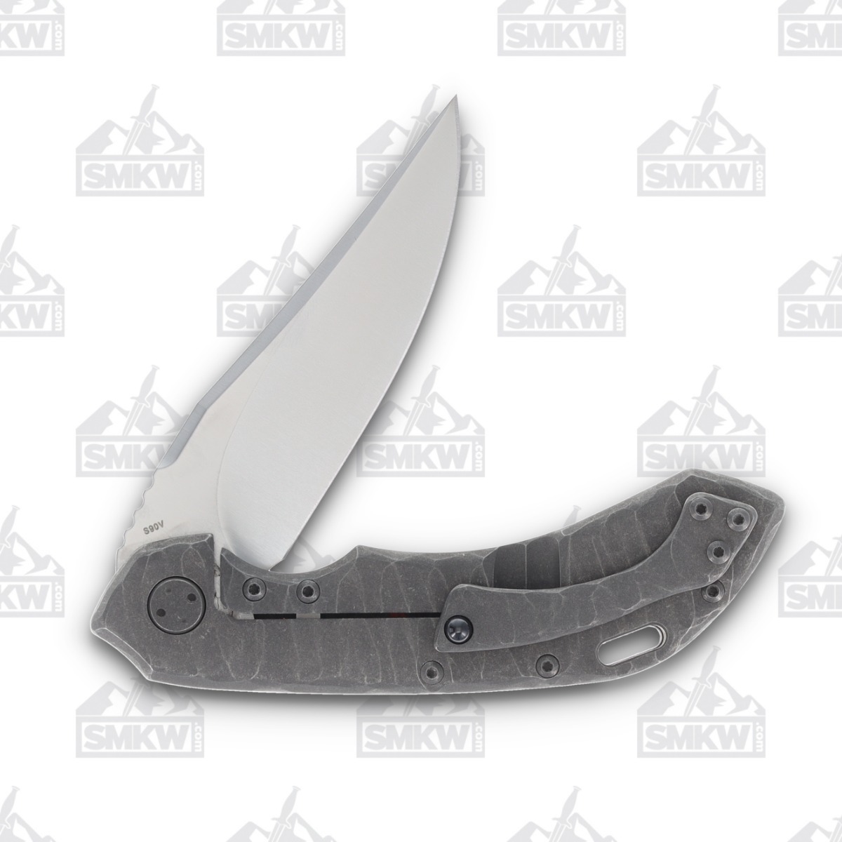 Olamic Wayfarer 247 Folding Knife T-066B Lava Flow FatCarbon/Stonewash T066B View 4