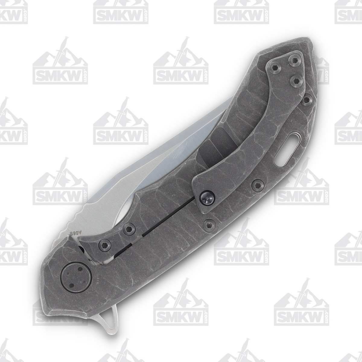 Olamic Wayfarer 247 Folding Knife T-066B Lava Flow FatCarbon/Stonewash T066B View 5
