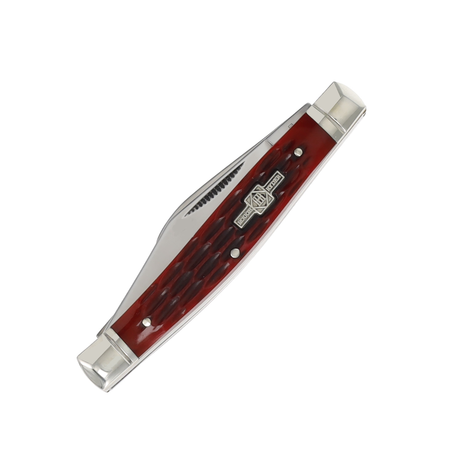 Rough Ryder Small Stockman Folding Knife Red Jigged Bone RR291 View 3