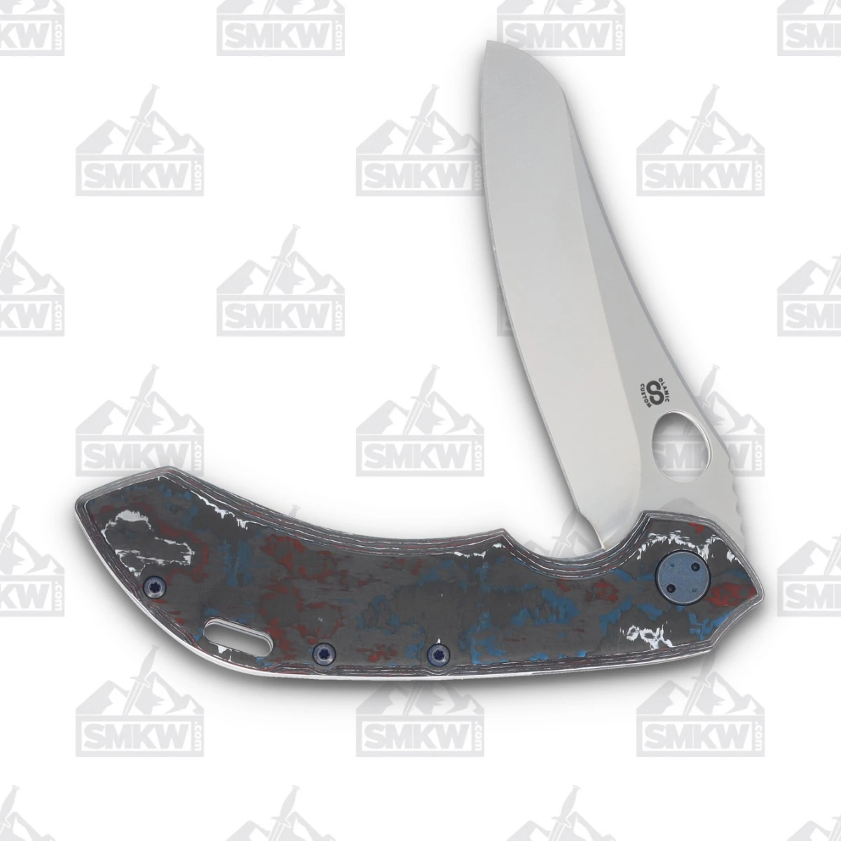 Olamic Wayfarer 247 Folding Knife T-053M Nebula FatCarbon/Texwash Ocean T053M View 3