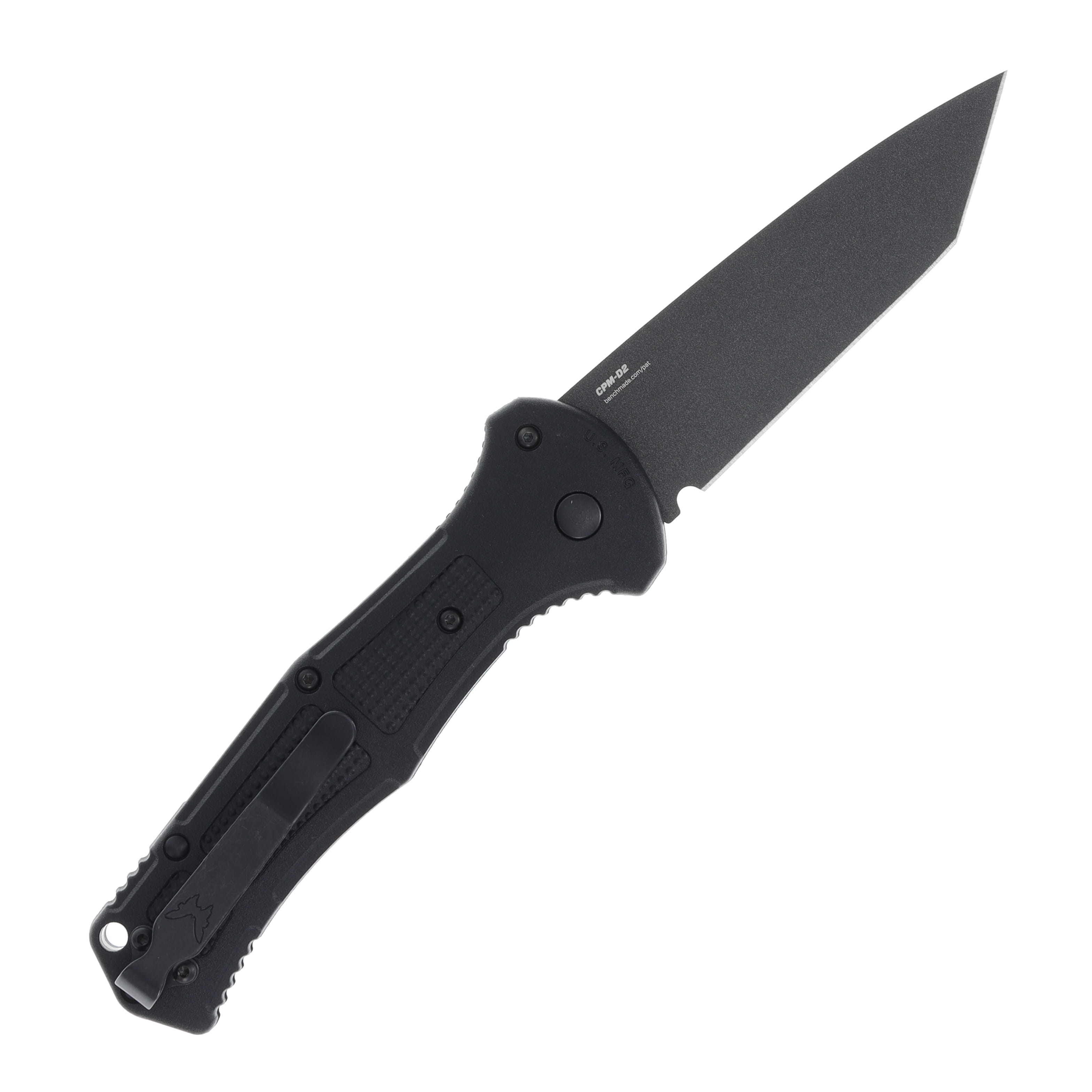 Benchmade Claymore All Black OTS Automatic Knife 3.6in Tanto AUBM9071BK View 2